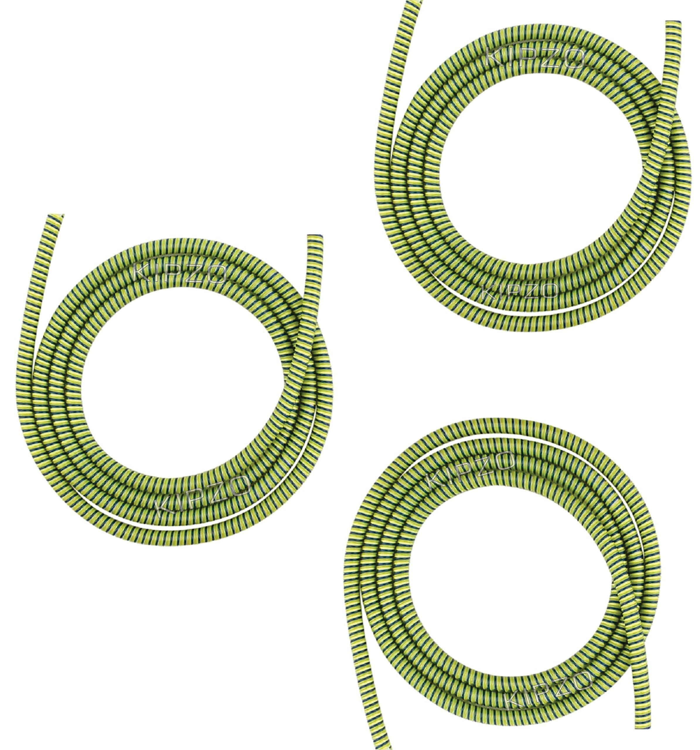 Kipzo Green Wire Saver Cable Protector Spiral Triple Colors Cord Sleeve Winders Charger Protective Cover Pvc Spring Plastic Cabl