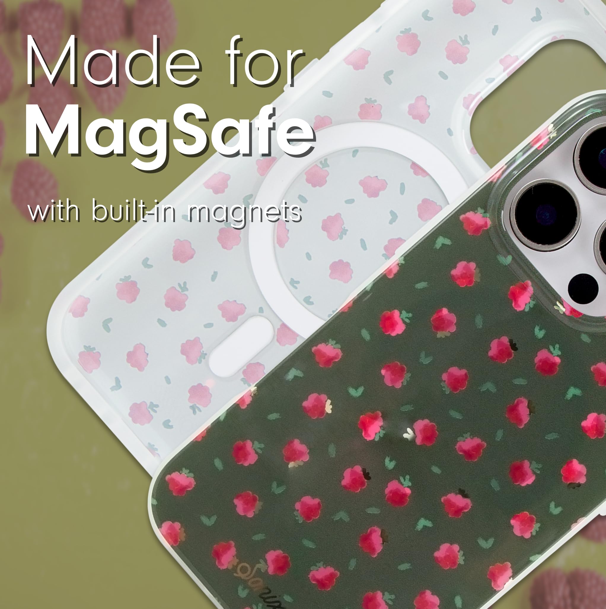 Sonix Case For Iphone 16 Pro Max | Compatible With Magsafe | 10Ft Drop Tested | Raspberry Delight