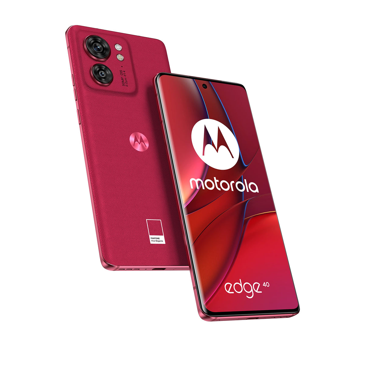Motorola Edge 40 5G (Viva Magenta) Dual Sim (Nano, Esim) 256Gb Storage + 8Gb Ram Gsm Unlocked Android Smartphone   International