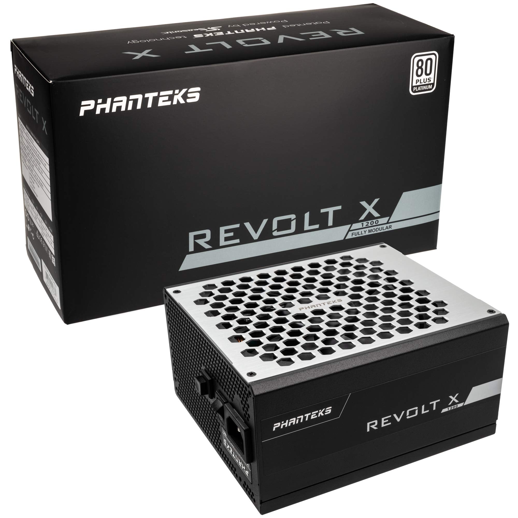 Phanteks (Php1200Ps) 80+ Platinum  Builtin Power Splitter 1200W Fully Modular Design Dual System Support Power Supply