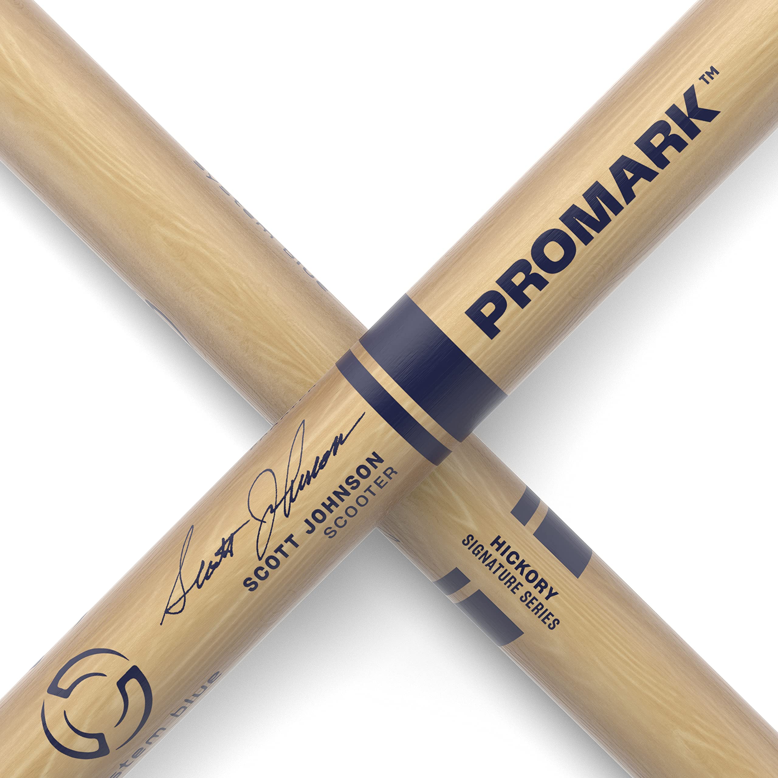 Promark Txdc27W Promark System Blue Scott Johnson Scooter Drumsticks