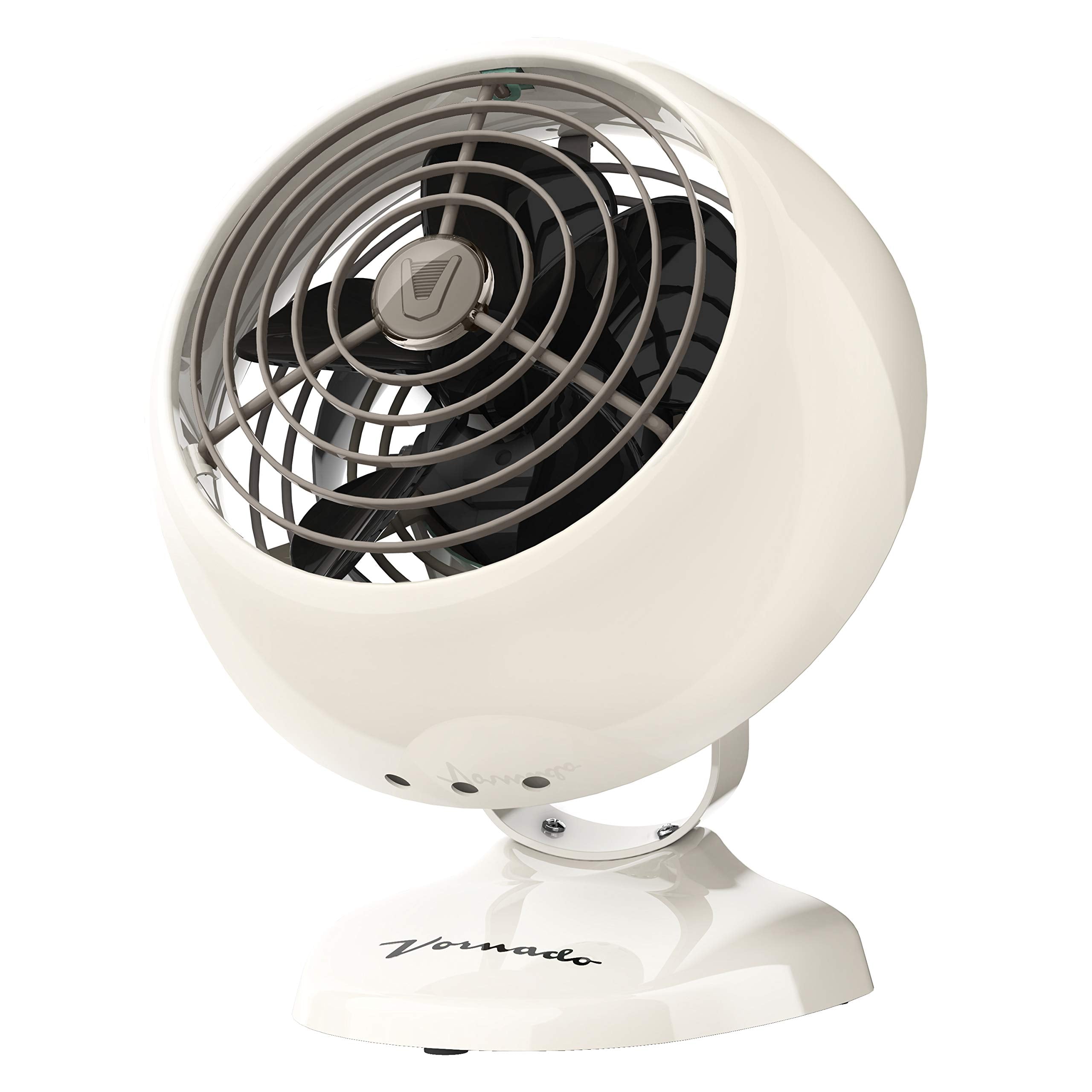 Vornado Vfan Mini Classic Personal Vintage Air Circulator Fan, Vintage White  Classic Base, Small