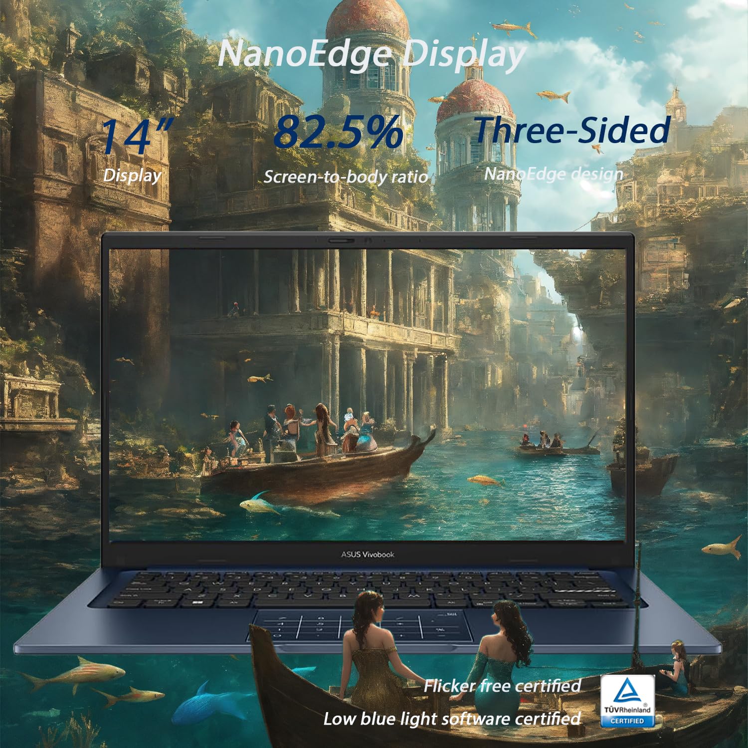 Asus Vivobook Laptop | 14'' Fhd (1920 X 1080) Display | 12Th Generation 6 Core Processor | 40Gb Ram | 1.5Tb Storage | Bluetooth