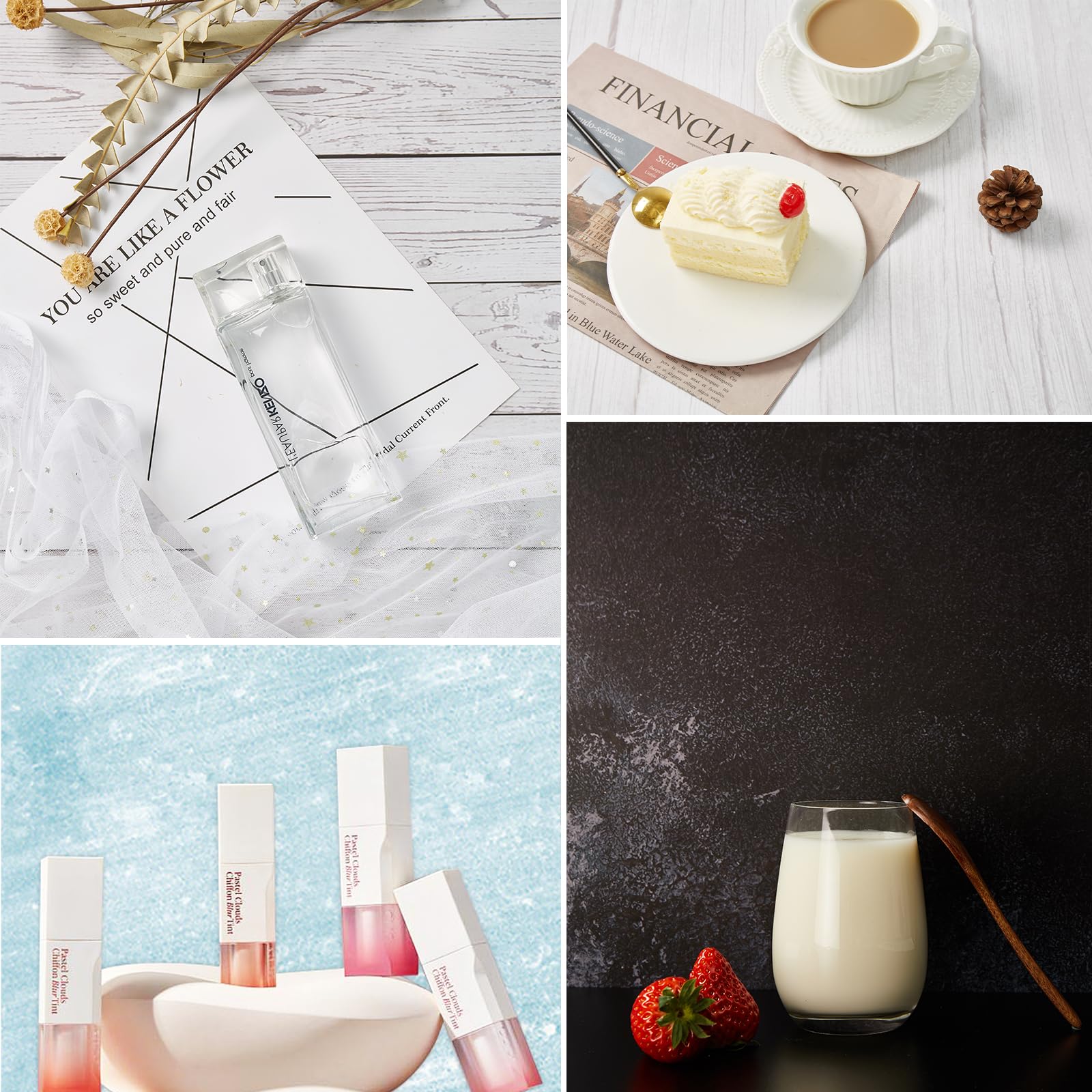 Photography Backdrop Product Photo Background: Small Product Photoshoot Paper For Food Jewelry Mini Items Picture.(Small 16X11.5