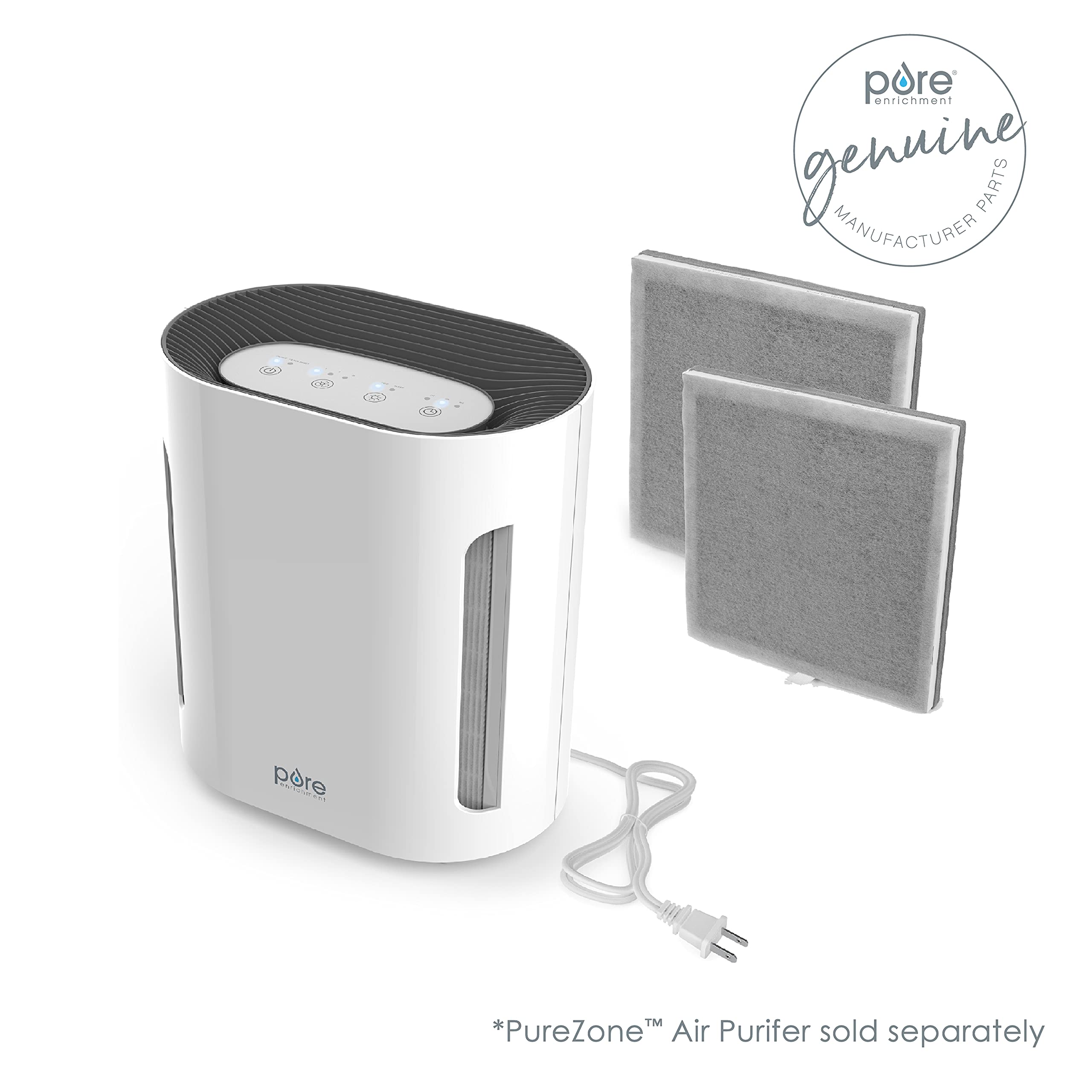Pure Enrichment Genuine 3 In 1 True Hepa Replacement Filter For The Purezone Air Purifier (Peairplg)   2 Pack