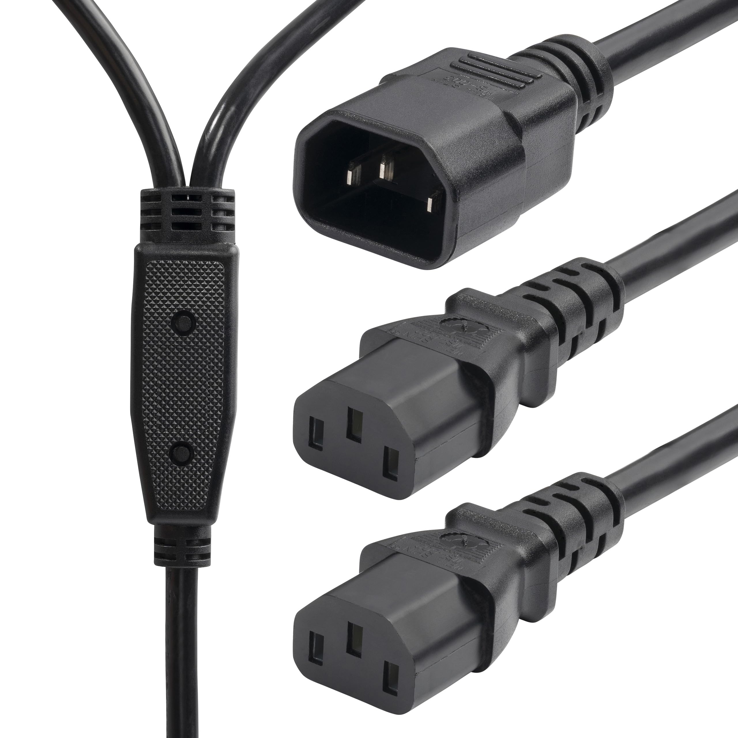 6 Power Cord Y Splitter