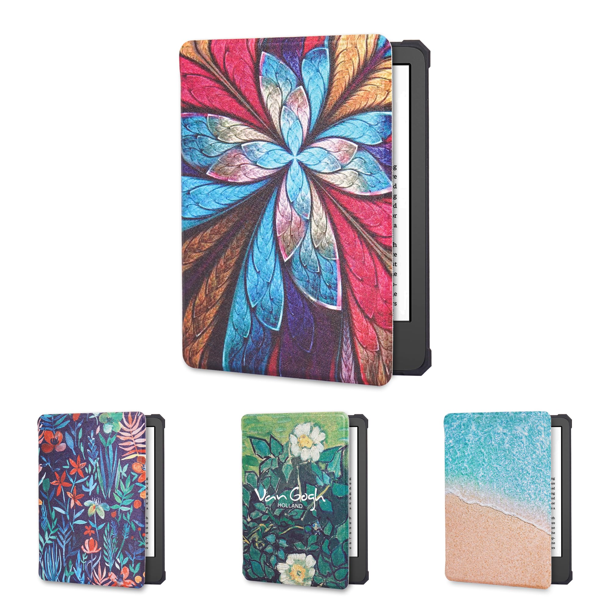 Haecsfl Case For 6.8'' Kindle Paperwhite (11Th Generation 2021) And Signature Edition,Premium Pu Leather Cover,Soft Tpu Lightwei