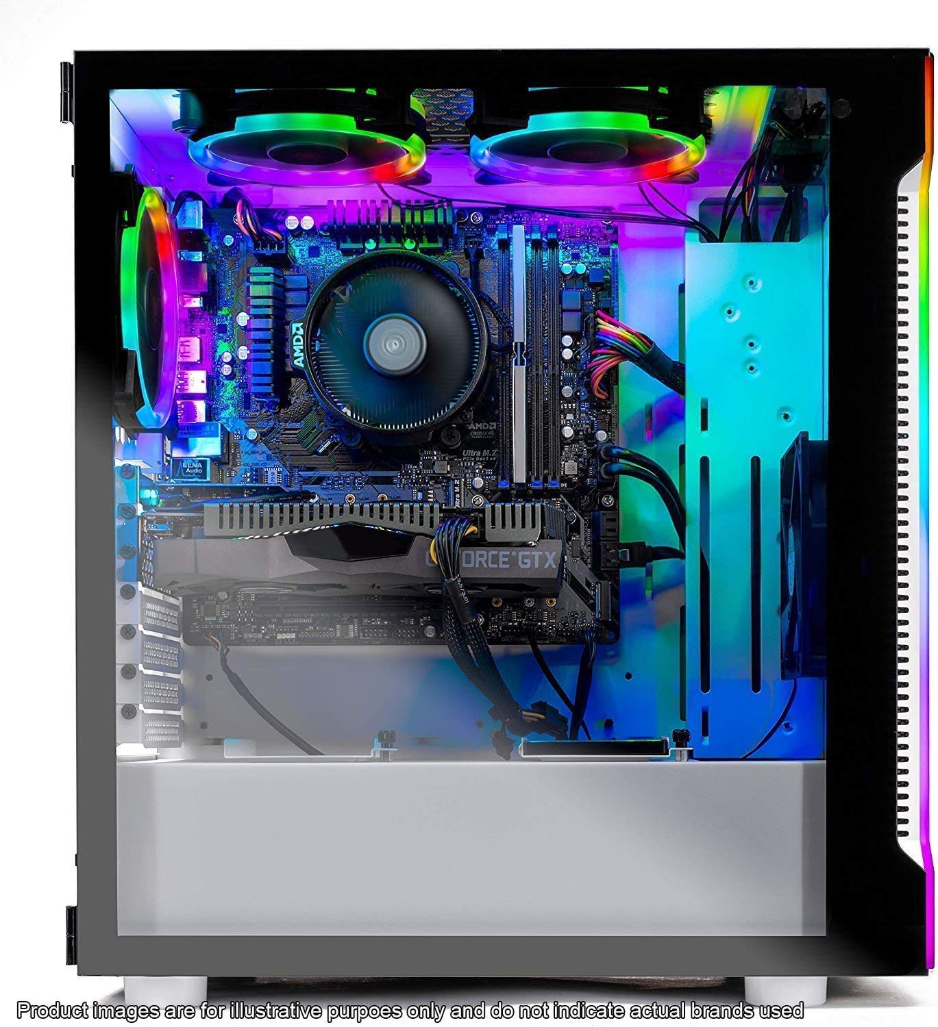 Skytech Archangel 3.0 Gaming Computer Pc Desktop   Ryzen 5 3600 6 Core 3.6Ghz, Gtx 1650 Super 4G, 500Gb Ssd, 16Gb Ddr4 3000, Ac