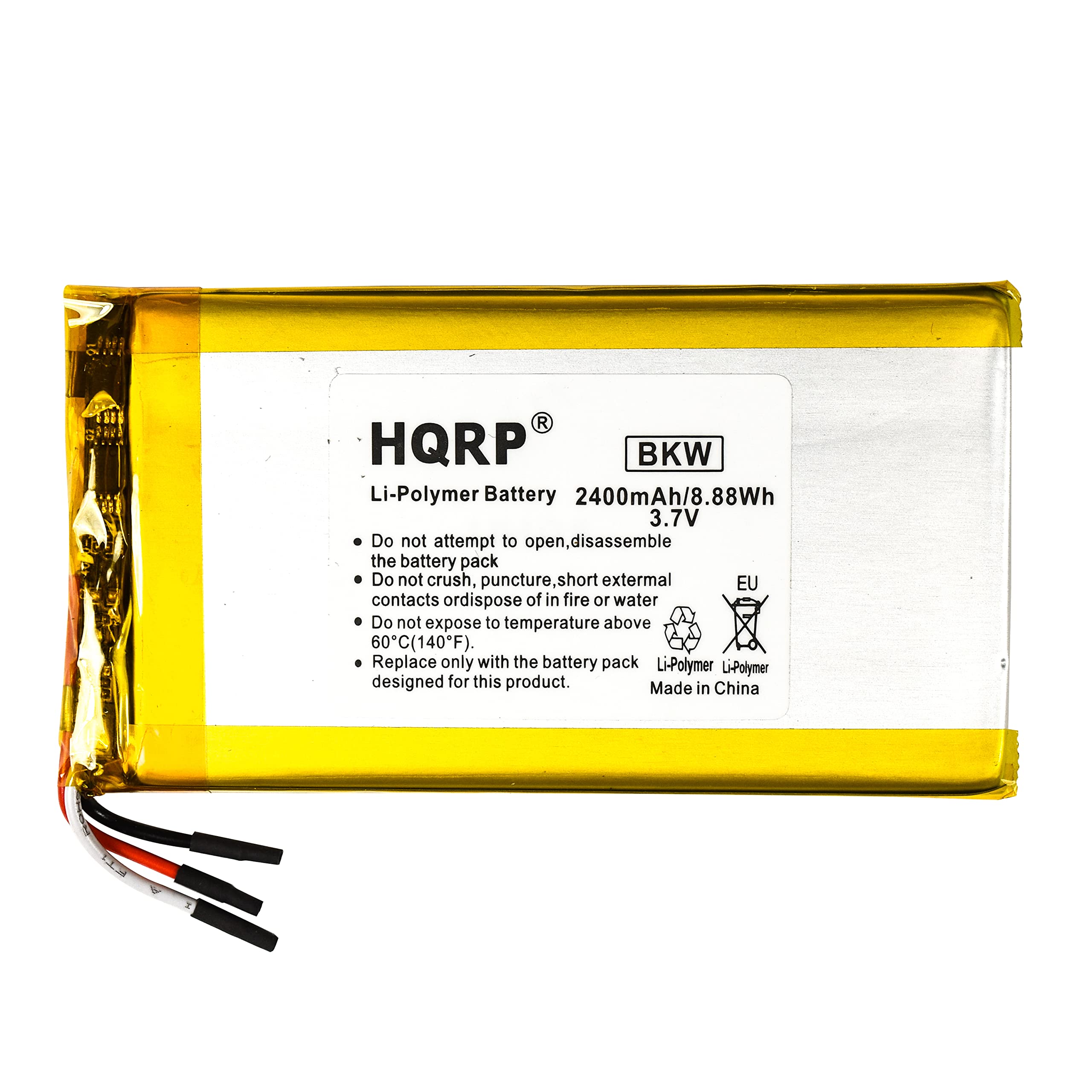Hqrp 2400Mah Battery Compatible With Rand Mcnally Tnd 740 Truck Gps Navigator Mlp454094 890212200 10J G Tnd74O Tnd 74O
