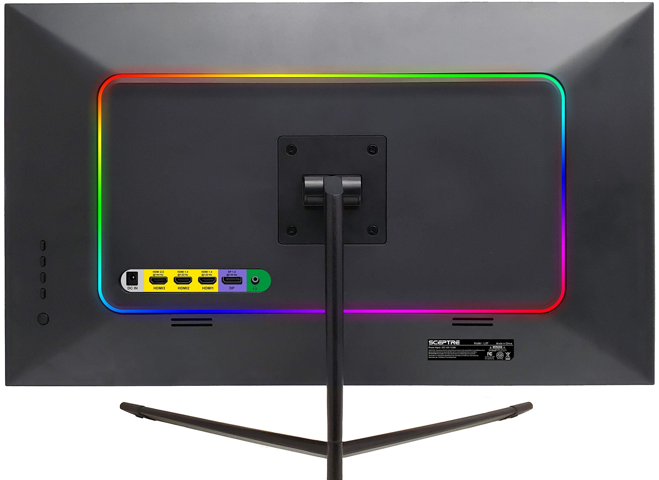 Sceptre Ips 24'' Led Gaming Monitor 1Ms Hdmi Displayport Up To 165Hz Amd Freesync Premium Build In Speakers, Edgeless Machine Bl