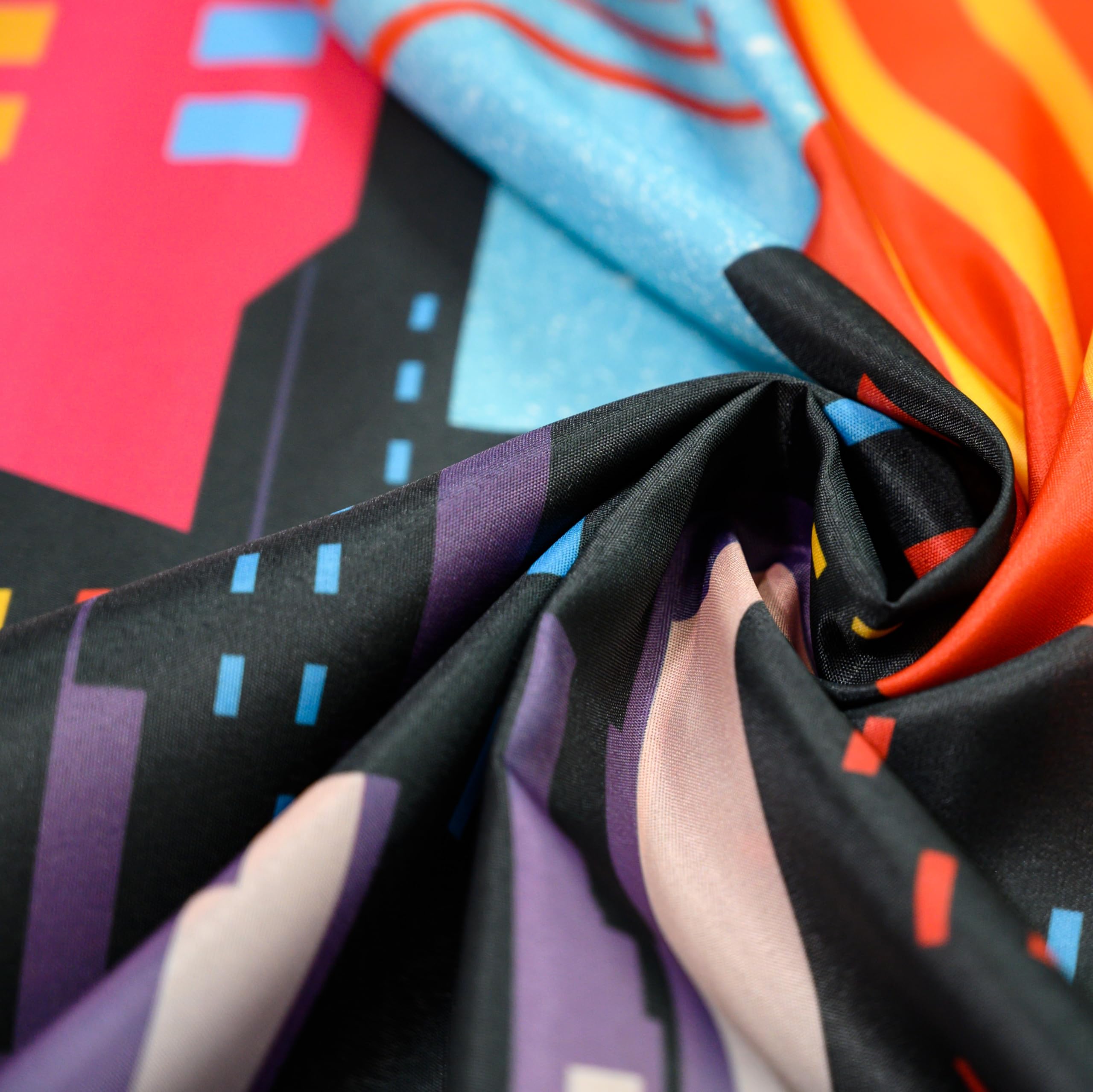 Wonder Woman And Other Superheroes Cityscape Photography Backdrop, Studio Props & Mask. Great As Super Hero City Photo Booth Bac