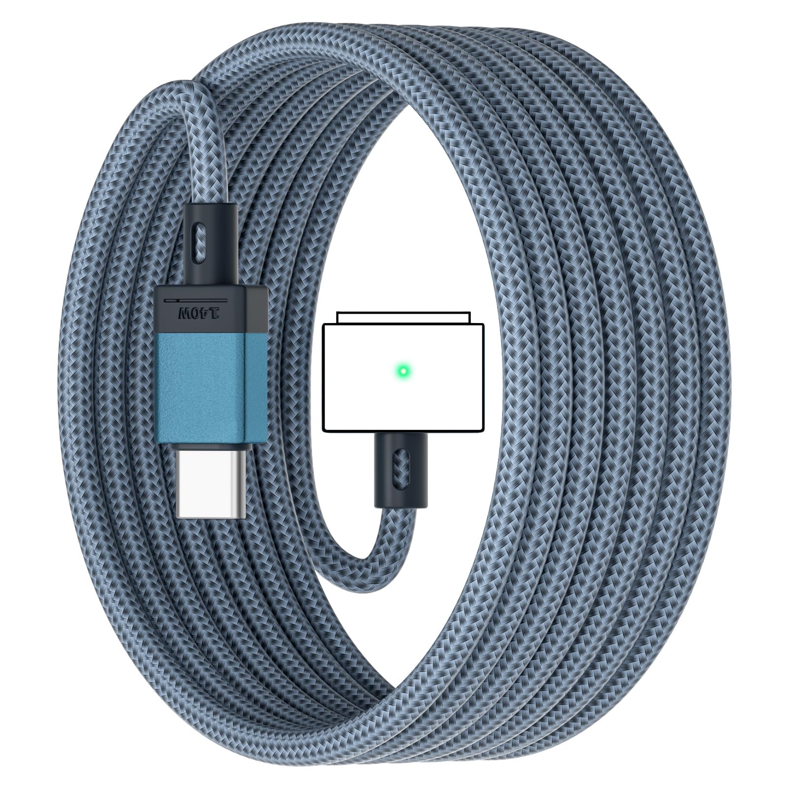 140W Usb C To Magnetic 3 Cable, Compatible With Macbook Pro 2021 M1 Pro & Max Chip 14'' 16'', Macbook Air 2022 2023 M2, Macbook