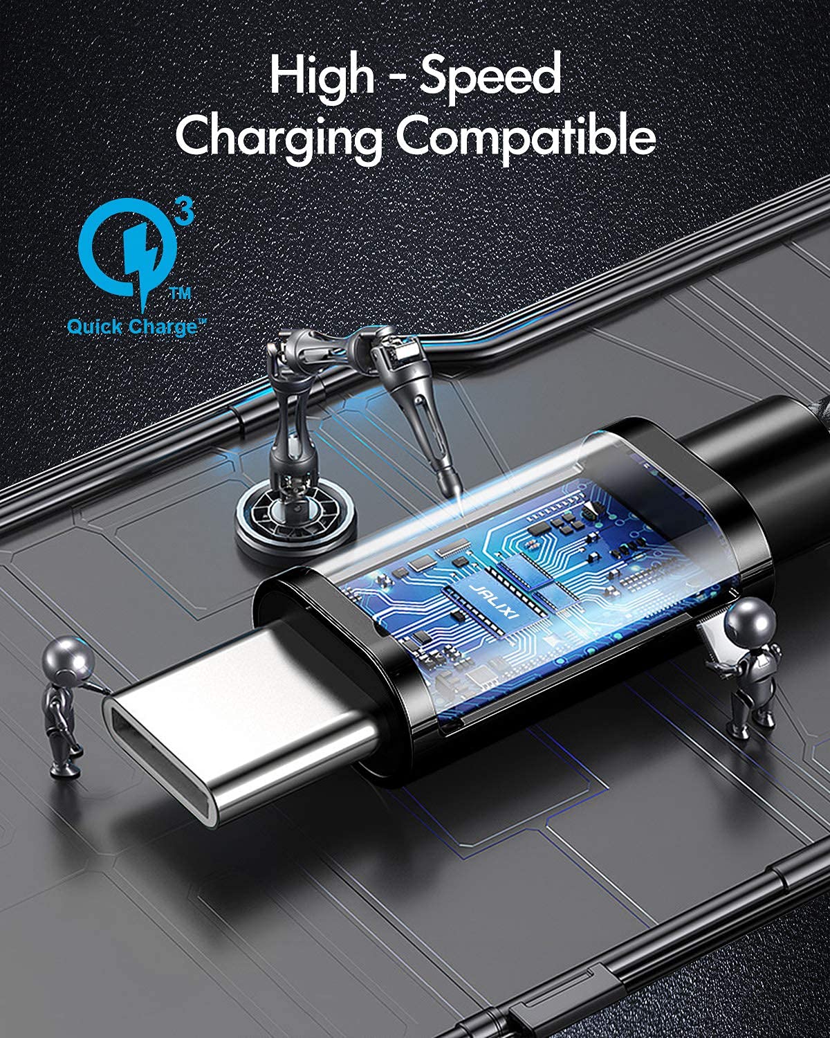 Jalixi Usb C Cable [3.3Ft 3 Pack], 3A Fast Charging Usb A To Type C Charger Cord Braided Compatible With Samsung Galaxy S22 S21 S20 Ultra 5G S10 S9 A10E A12 A21 A70 A71 A72 Note 20 10 9 8, Pixel 6 6A