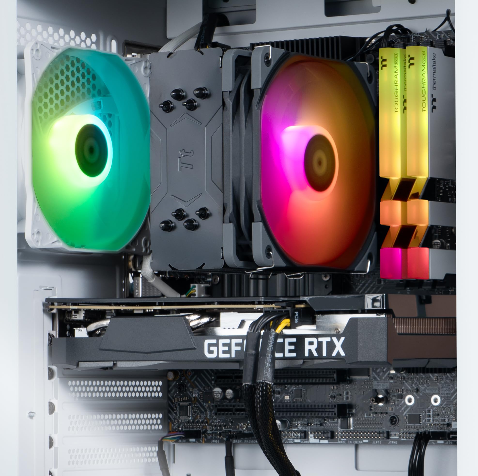 Thermaltake Lcgs Quartz I350 R4 Gaming Desktop (Intel Core I5 12400F, 3600Mhz 16Gb Rgb Memory, Nvidia Geforce Rtx 3050, 1Tb Nvme