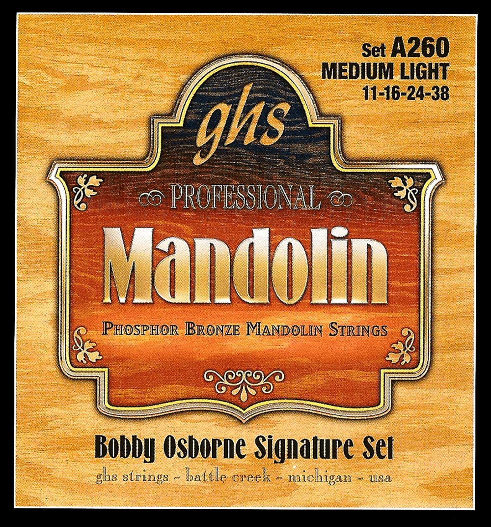 Ghs Strings A260 Bobby Osborne Signature Series, Phosphor Bronze Mandolin Strings (.011-.038)