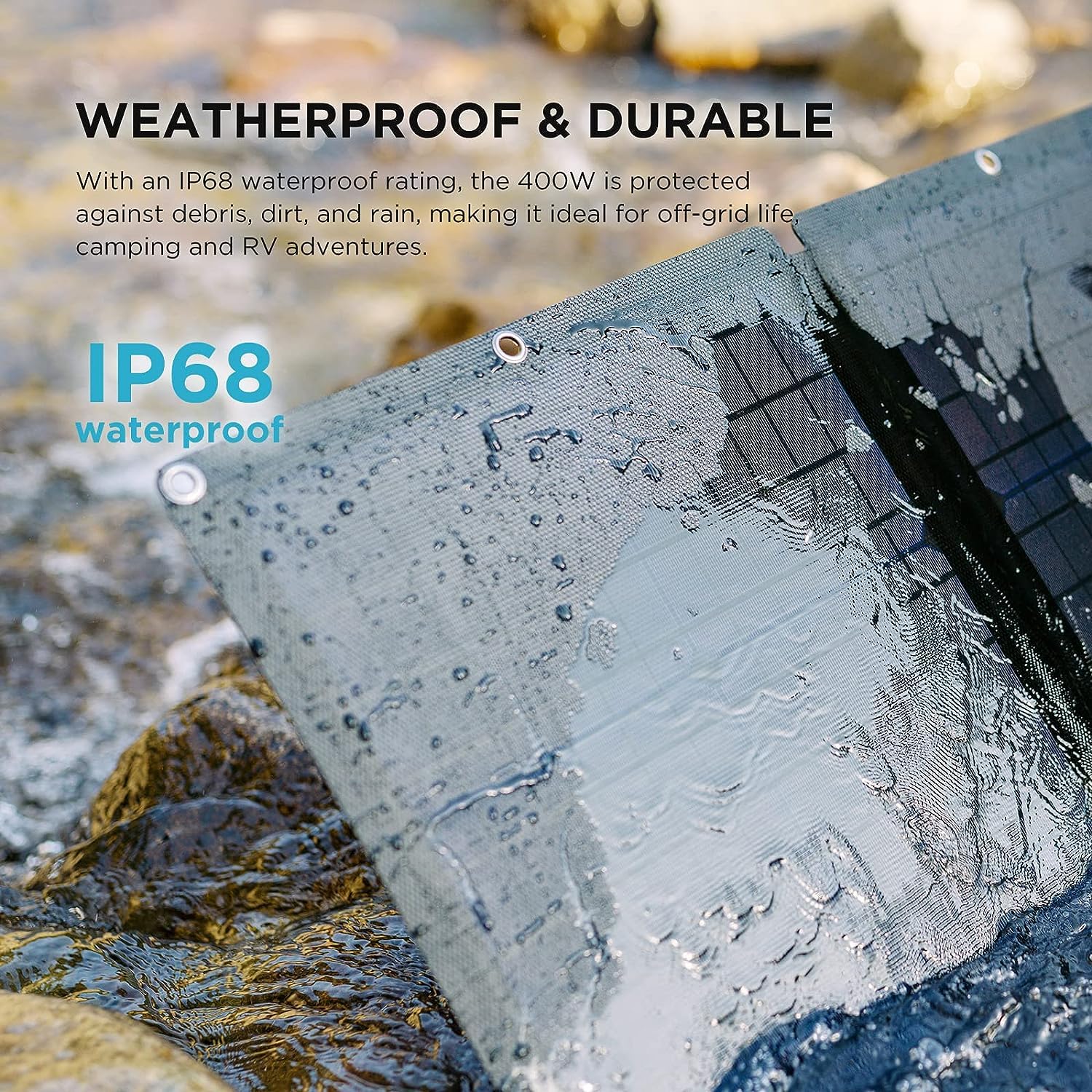 Ef Ecoflow Solar Generator 120V/3.6Kwh Delta Pro With 4X400W Portable Solar Panel, 23% High Efficiency, 5 Ac Outlets, 3600W Port