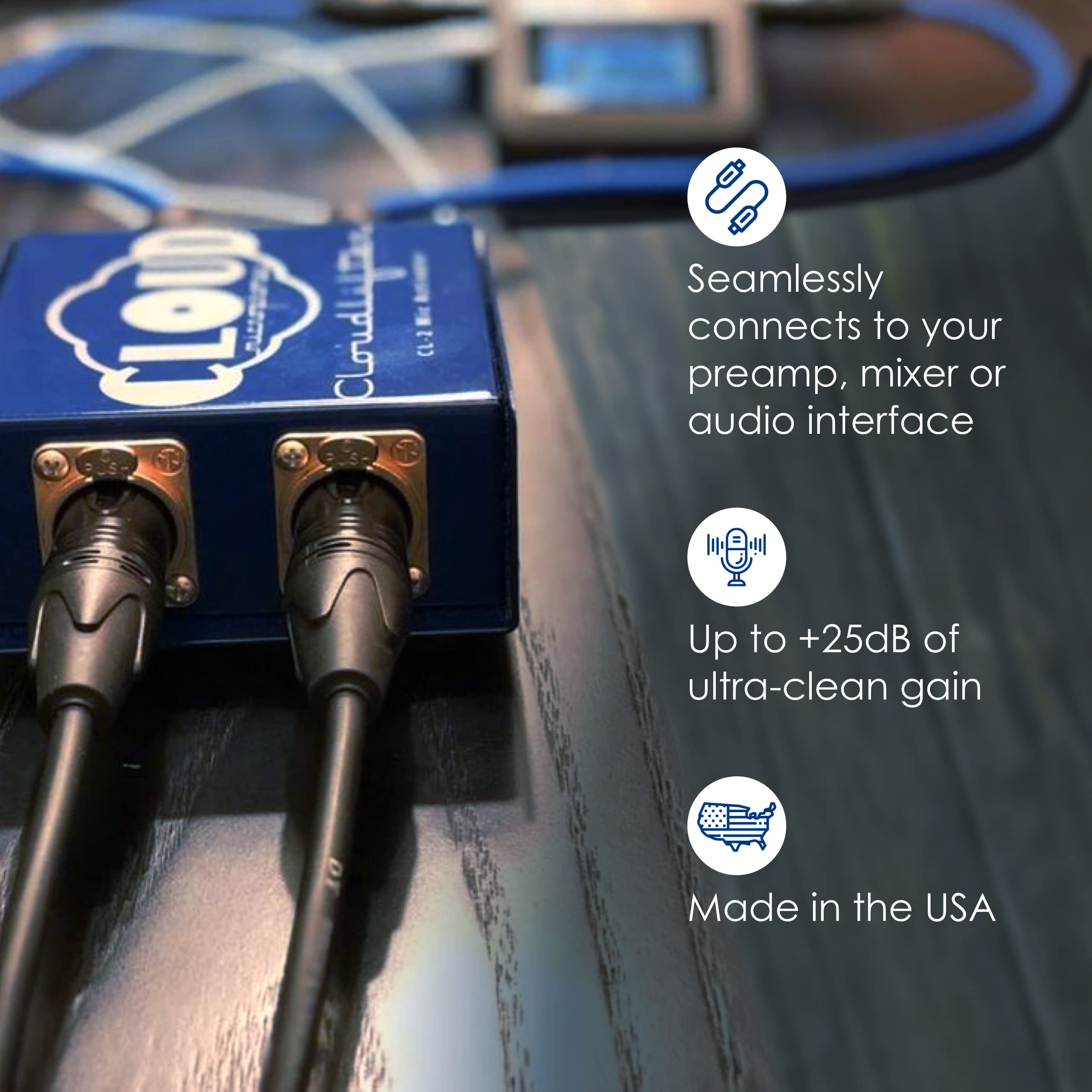 Cloud Microphones   Cloudlifter Cl 2 Mic Activator   Ultra Clean Microphone Preamp Gain   Usa Made