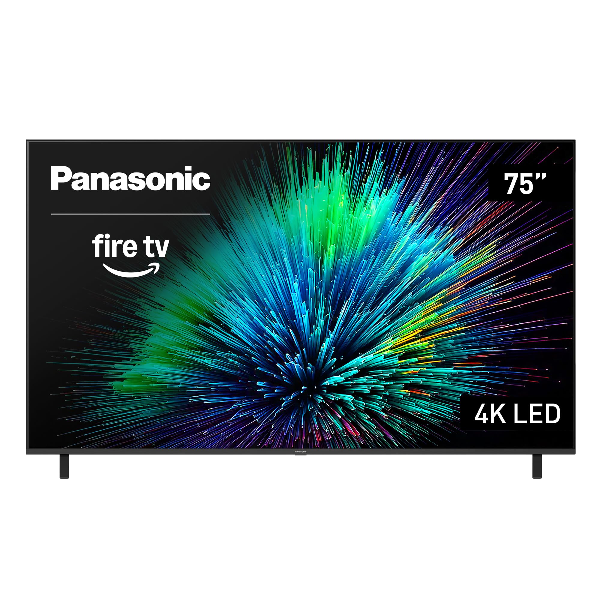 Panasonic W70 Series (2025 Model) 75 LED 4K Ultra HD Smart Fire TV, Press & Ask Alexa, Apple AirPlay, HDR10+, HDMI 2.1, and Blue