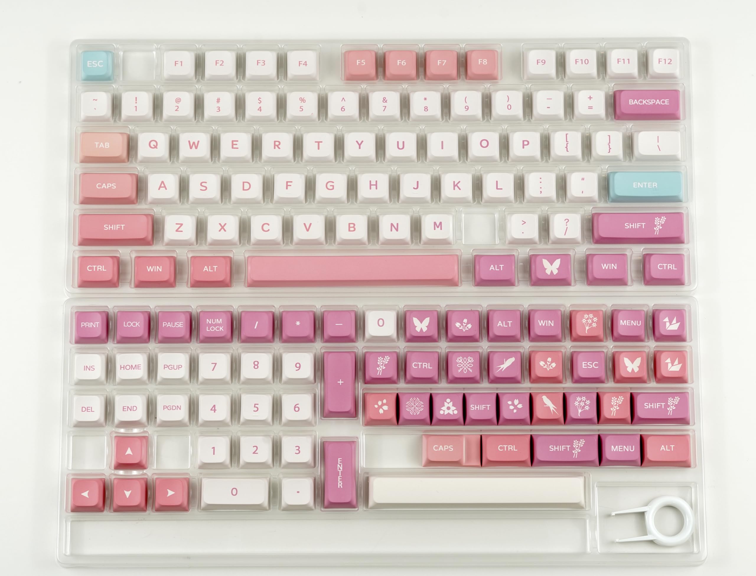 Ilycheegami Pbt Keycaps Xda Cute Pink Keycaps Dye Sublimation Universal Mechanical Keyboard Keycaps Compatible With Cherry Mx Sw