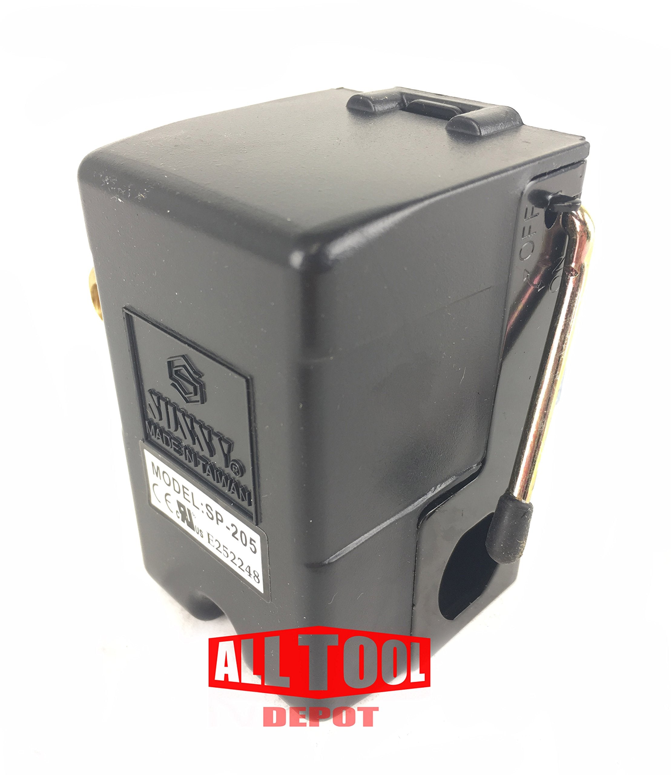 Replacement Air Compressor Pressure Switch, Sunny L1, 1 Port, 95 125 Psi, 25 Amp