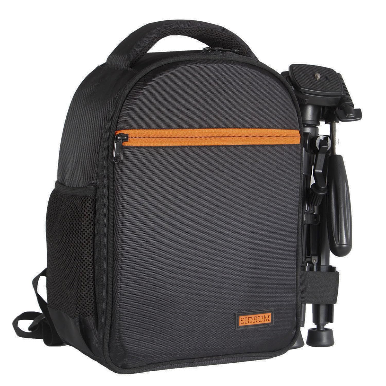 Sidrum Camera Backpack With Removable Padded Dividers & Rain Cover | Camera Bag Fits Tripod And 12.9Inch Tablet (Black)
