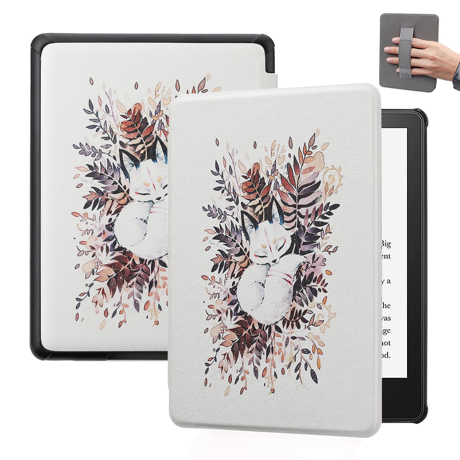 Scsvpn Case For Kindle Paperwhite 11Th Generation 2021 And Kindle Paperwhite Signature Edition (6.8''), Thin Slim Pu Leather She