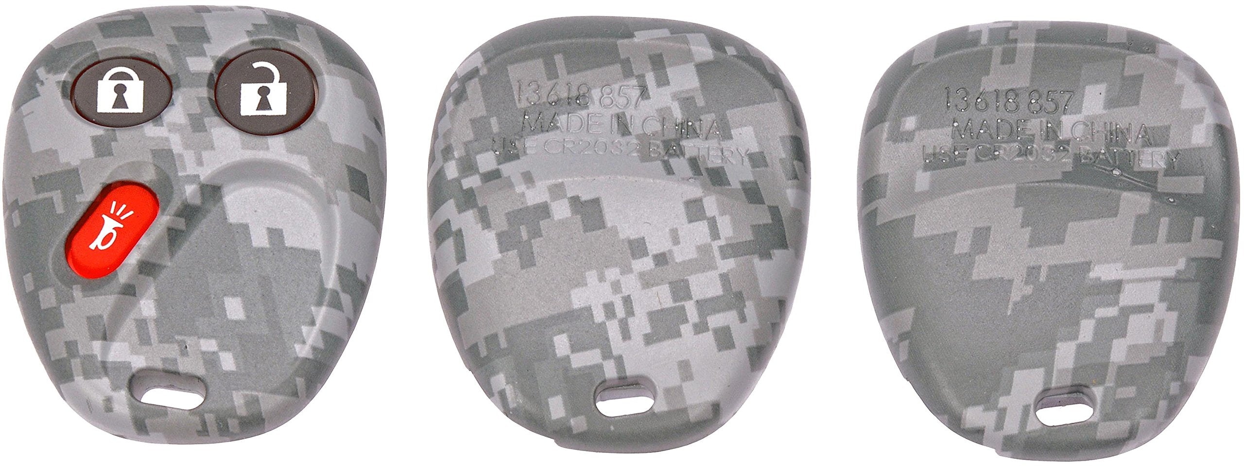 Dorman 13618Gyc Keyless Entry Transmitter Cover For Select Models, Gray Digital Camouflage
