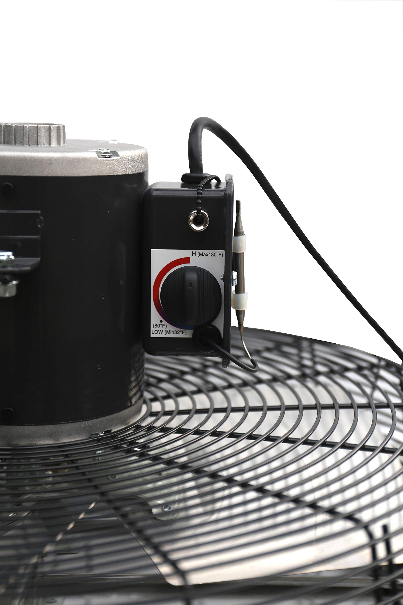 Iliving Wall Mounted Shutter Exhaust Thermostat Control 3 Speeds Vent Fan For Home Attic, Shed, Or Garage Ventilation, 3368 Cfm,