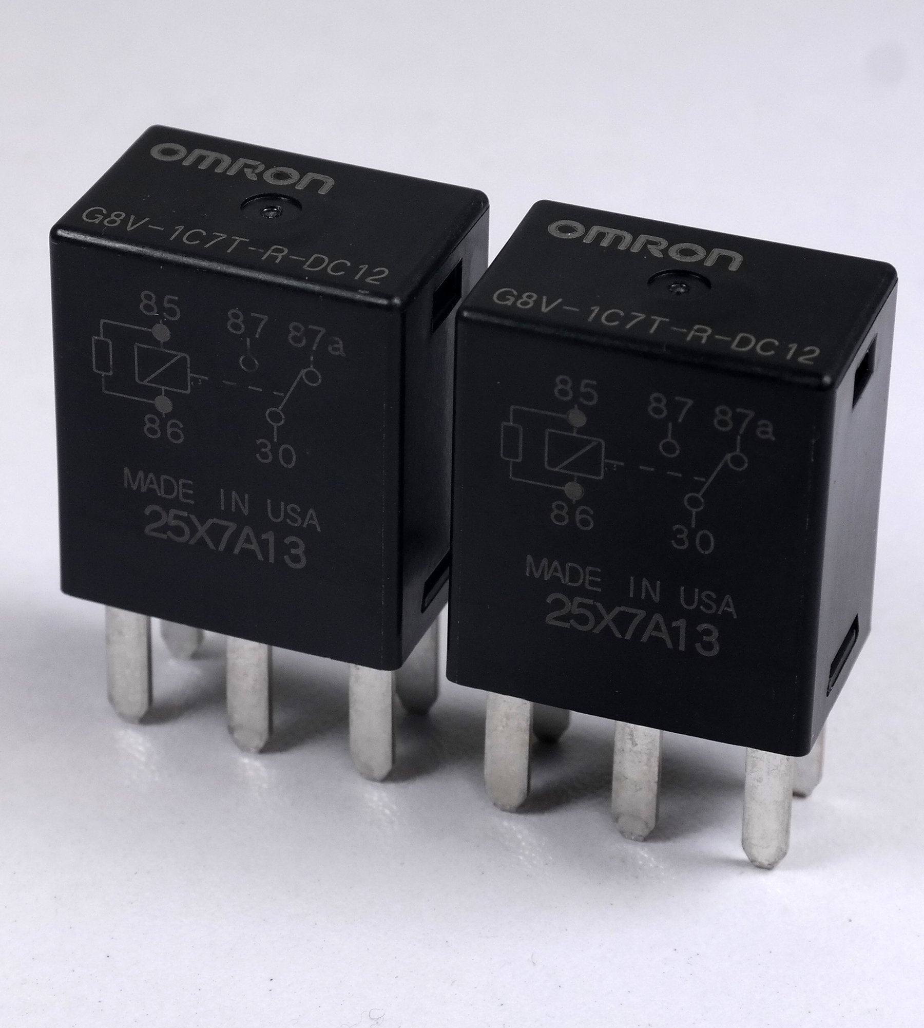 Omron Electronic Components   G8V Rh 1C7T R Dc12 (2 Pieces)  Micro Automotive Relay, Spdt, 12Vdc, 20A