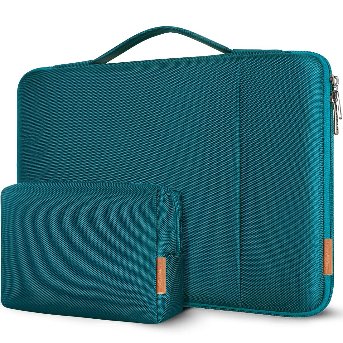 DOMISO 15.6 inch Laptop Sleeve Case Water Resistant Shockproof Protective Computer Bag for 15.6' Notebook/HP Pavilion Envy 15/Dell XPS 15/IdeaPad ThinkPad,Turquoise