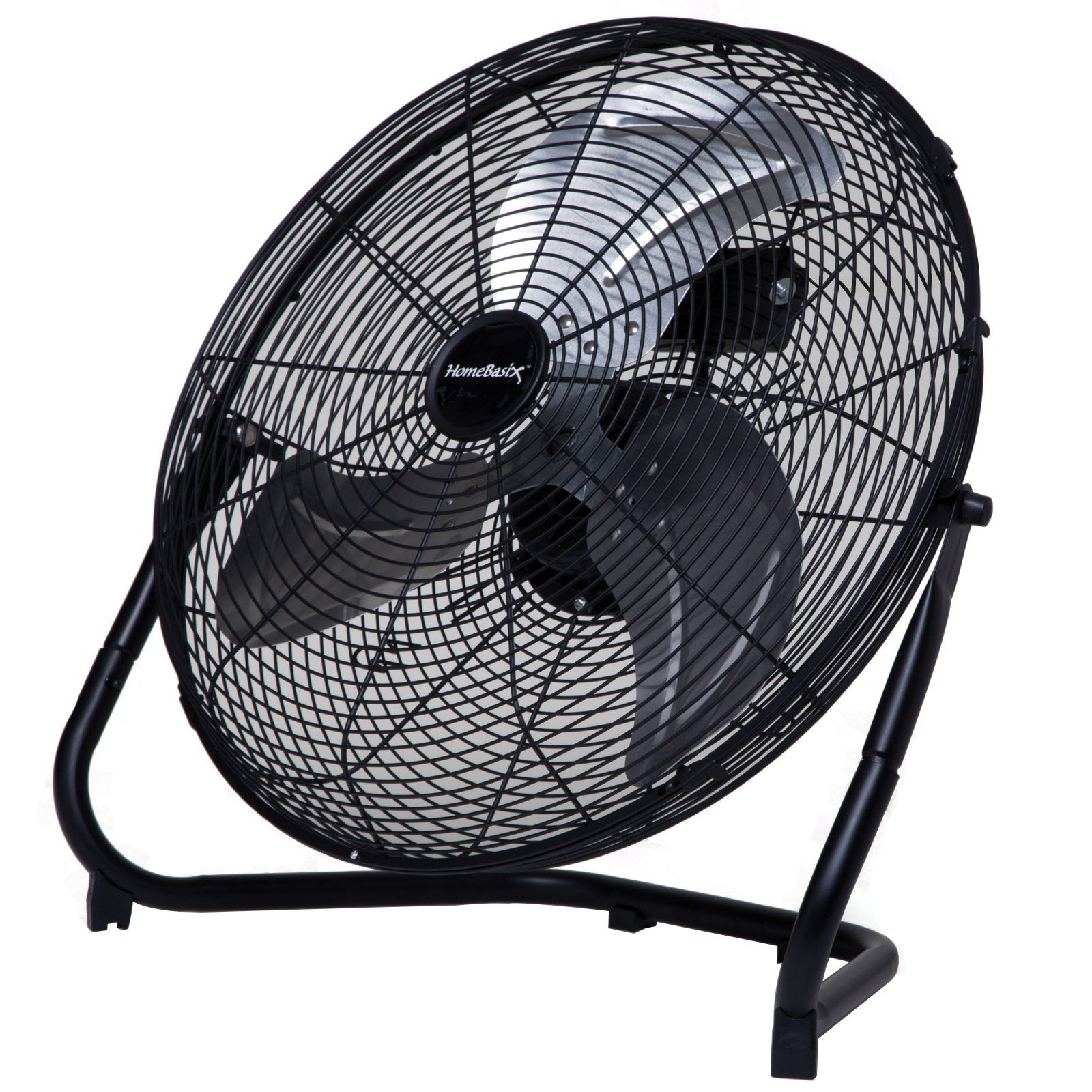 Homebasix Lf 20 High Velocity Floor Fan, Black