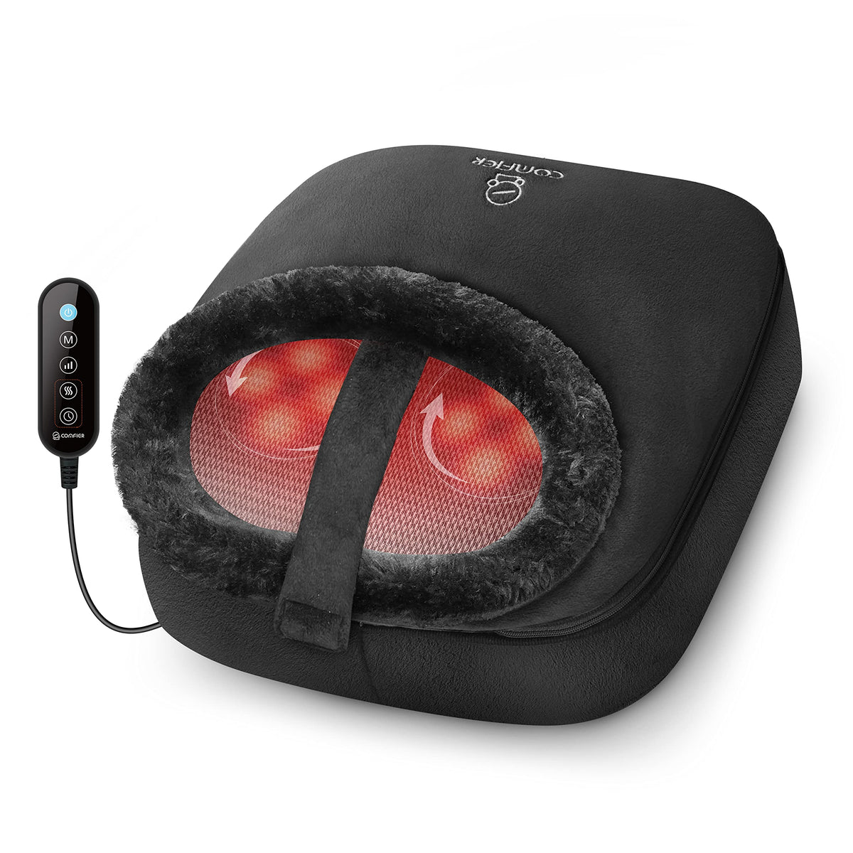 Comfier Foot Massager With Heat, Electric Foot Warmer For Women,Men Gifts, Shiatsu Feet Massager Machine For Plantar Fasciitis,N