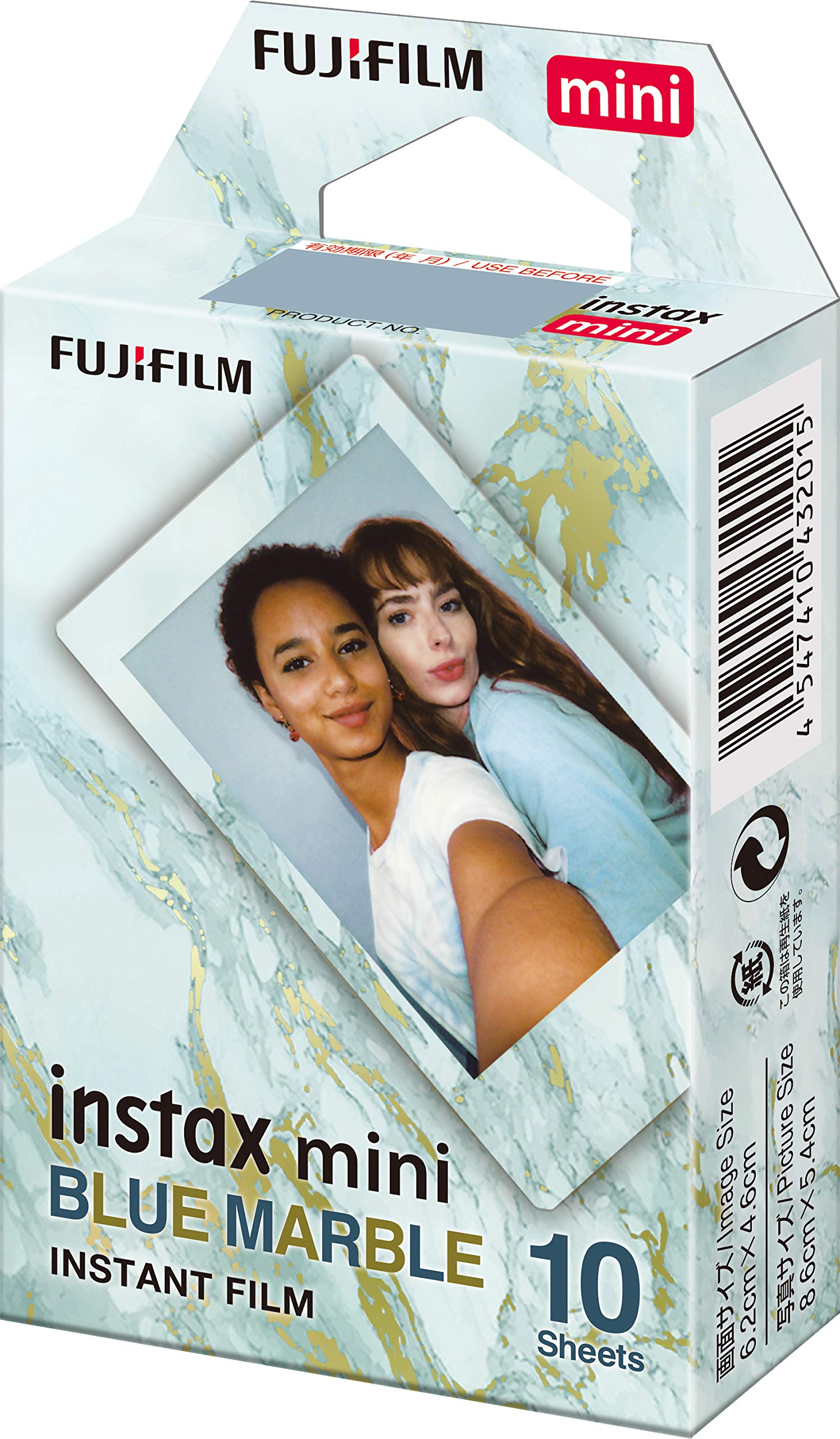 Fujifilm Instax Mini Blue Marble Film   10 Exposures
