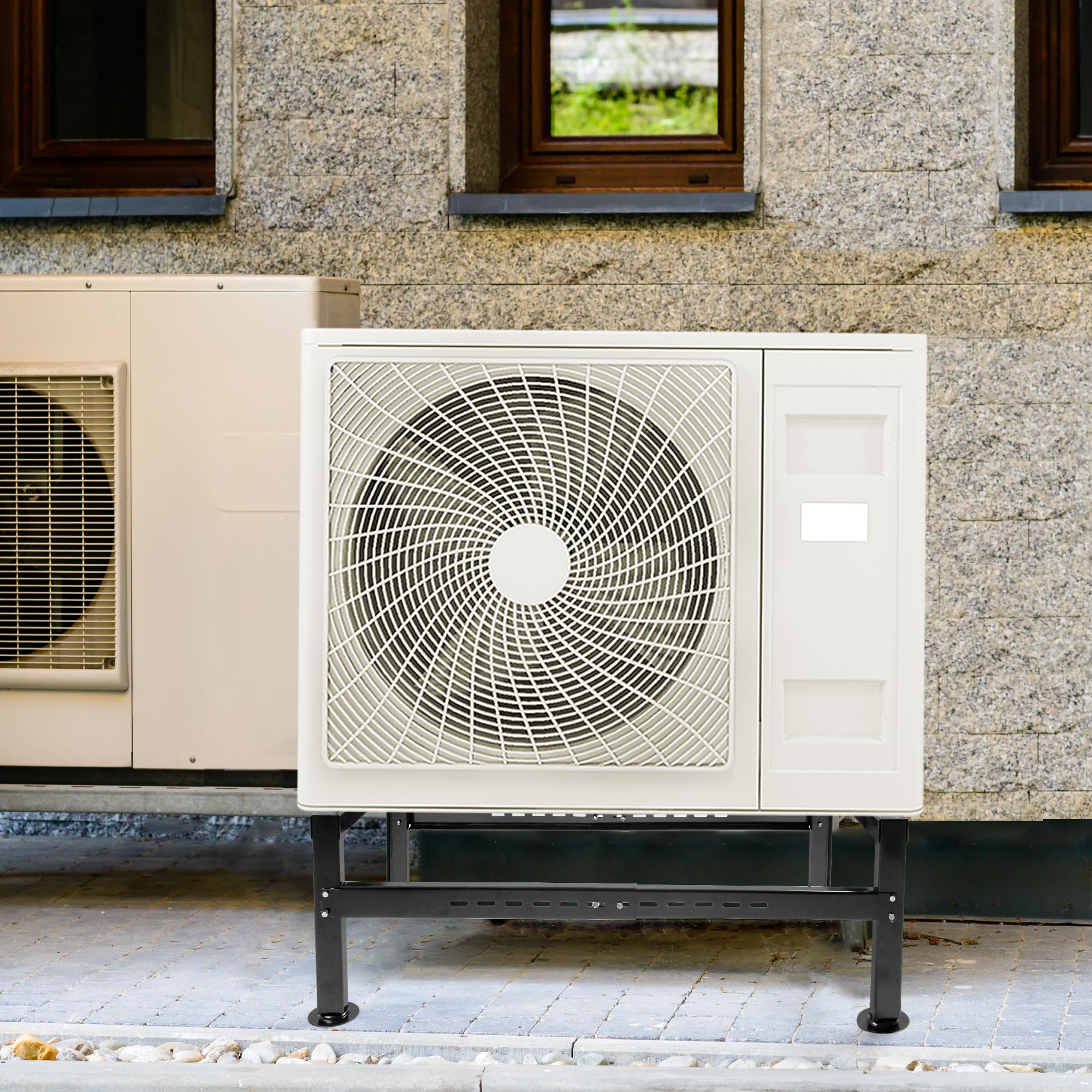 Wecooper Mini Split Ground Stand For 9000 60000Btu, Heavy Duty Condenser Stand, Mini Split Ac Bracket For Ductless Air Condition