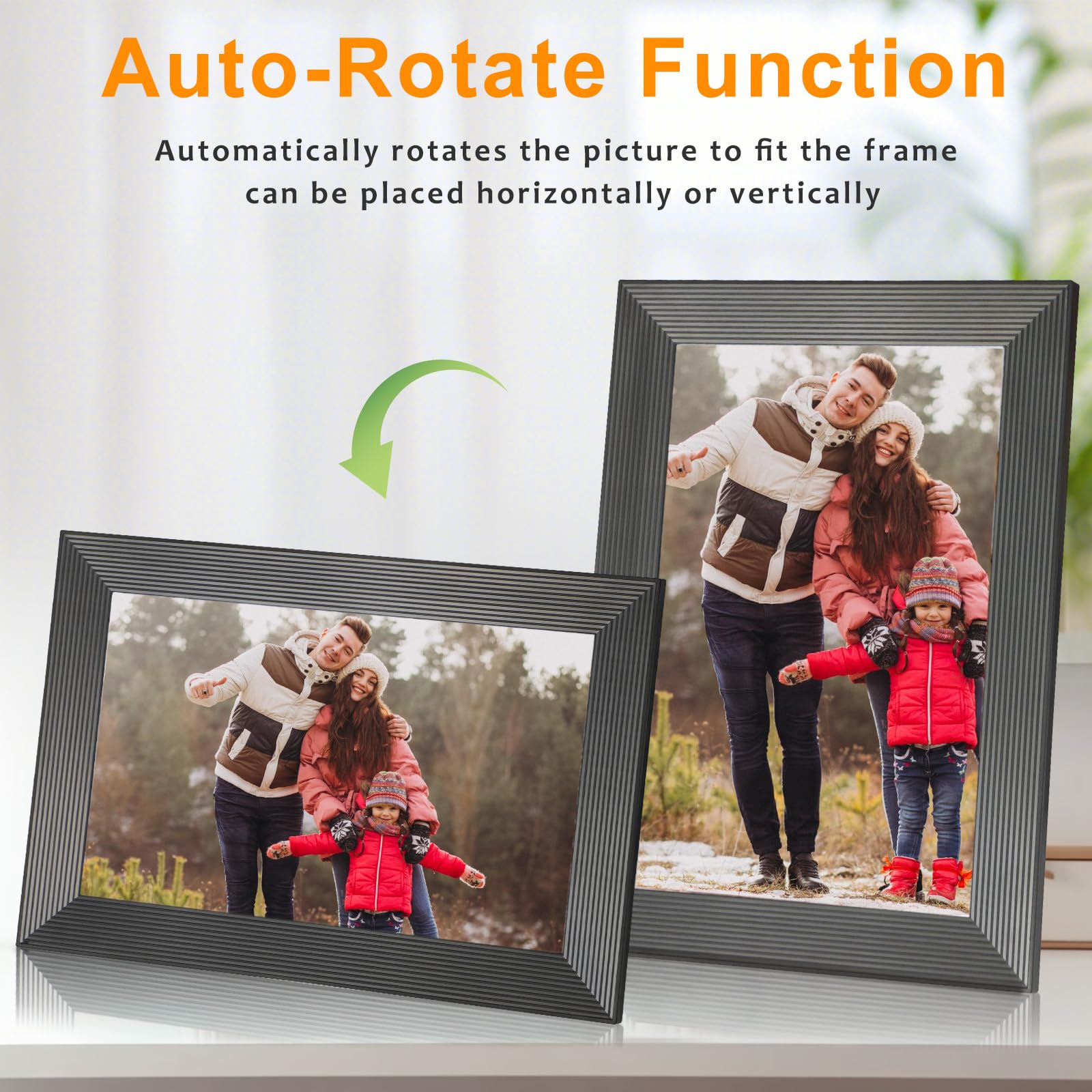 Frameo Digital Picture Frame Wifi 10.1 Inch Digital Photo Frame With16Gb Memory, 1280 * 800 Hd Touch Screen, Auto Rotate, Pictur