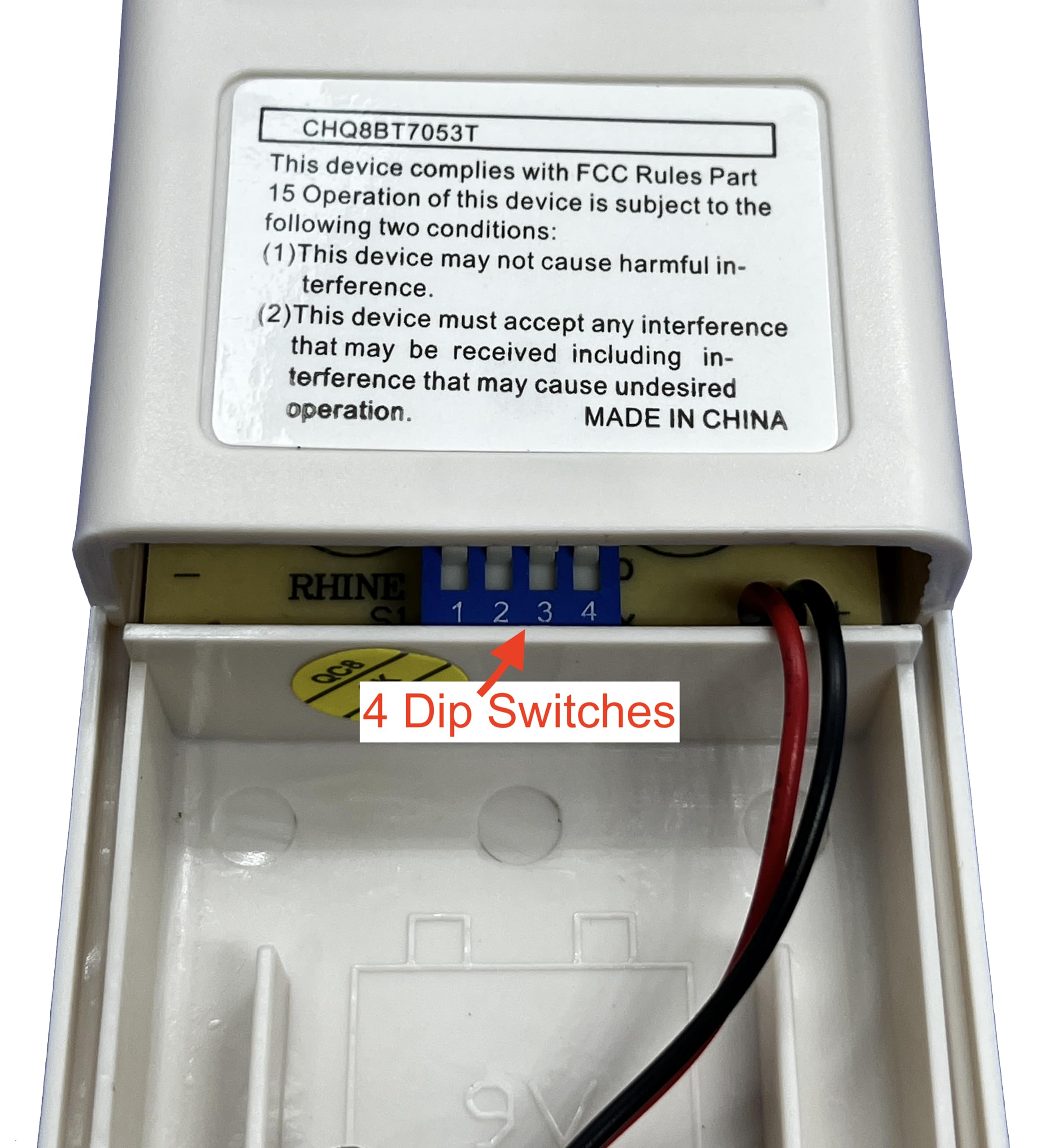 Chq8Bt7053T Ceiling Fan Remote Control 4 Dip Switch Version By Mfp