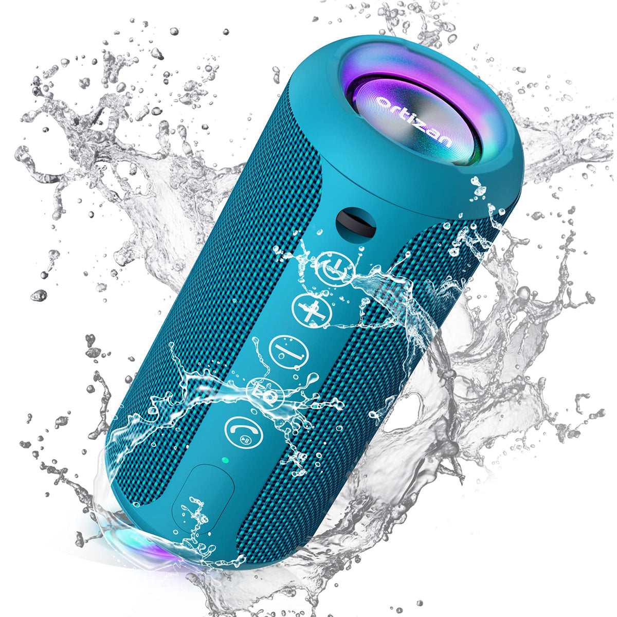 Ortizan Portable Bluetooth Speakers, Ipx7 Waterproof Wireless Outdoor Speaker With 24W Loud Stereo Sound And Bluetooth 5.3, Deep