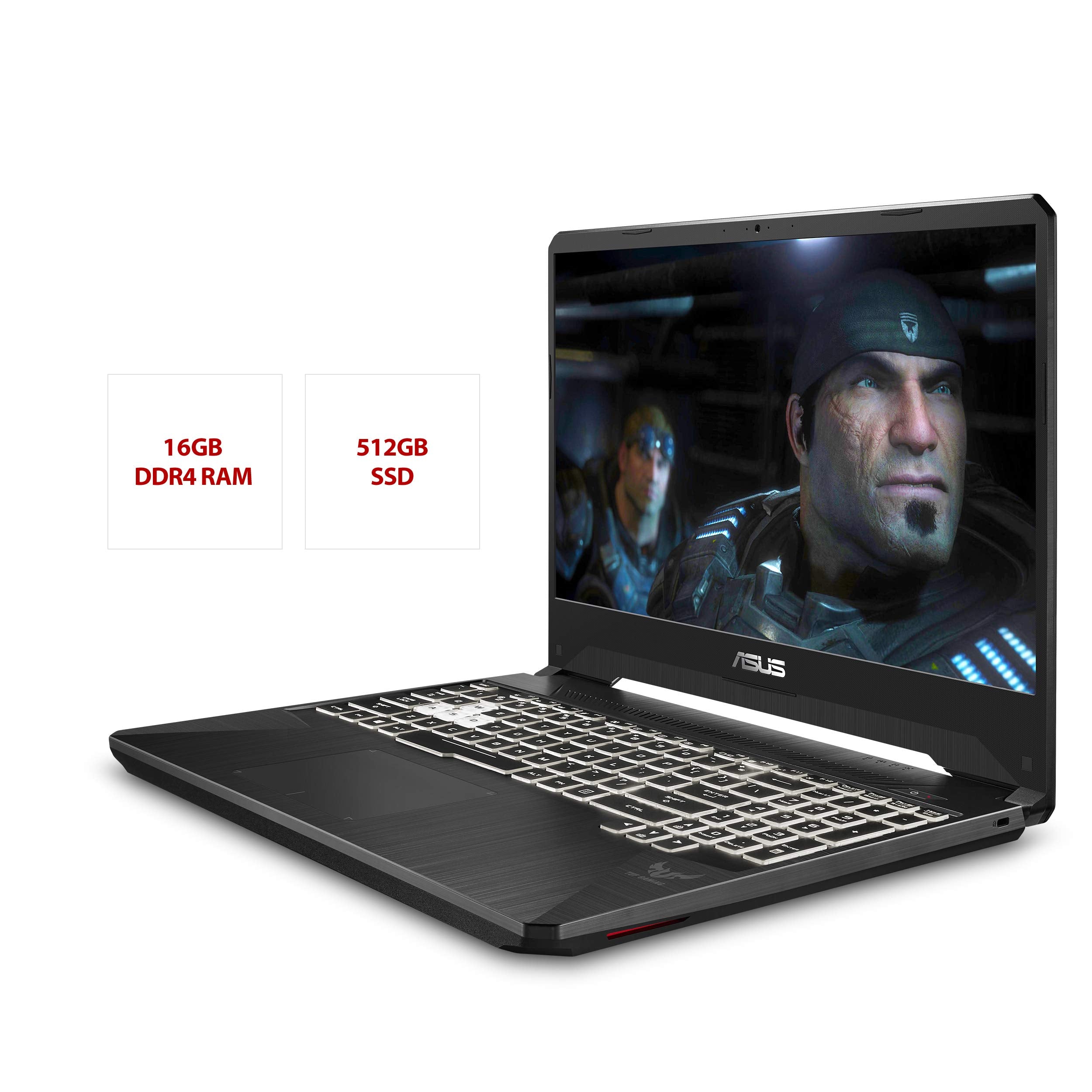 Asus Tuf Gaming Laptop, 15.6    120Hz Fhd Ips Type, Amd Ryzen 7 3750H, Geforce Rtx 2060, 16Gb Ddr4, 512Gb Pcie Ssd, Gigabit Wi F