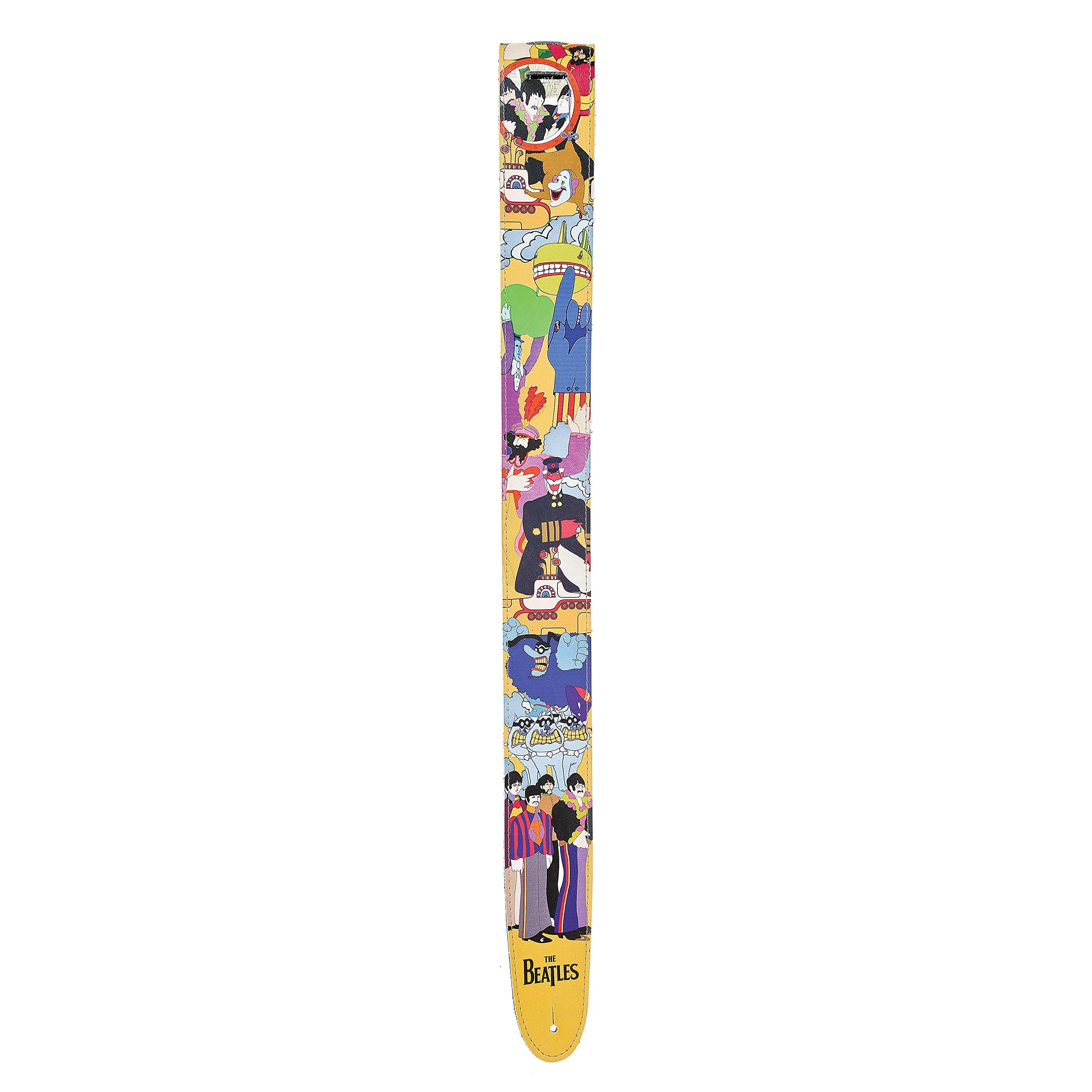 Daddario Accessories Planet Waves Beatles Vinyl Guitar Strap, Yellow Submarine (25Lb06)
