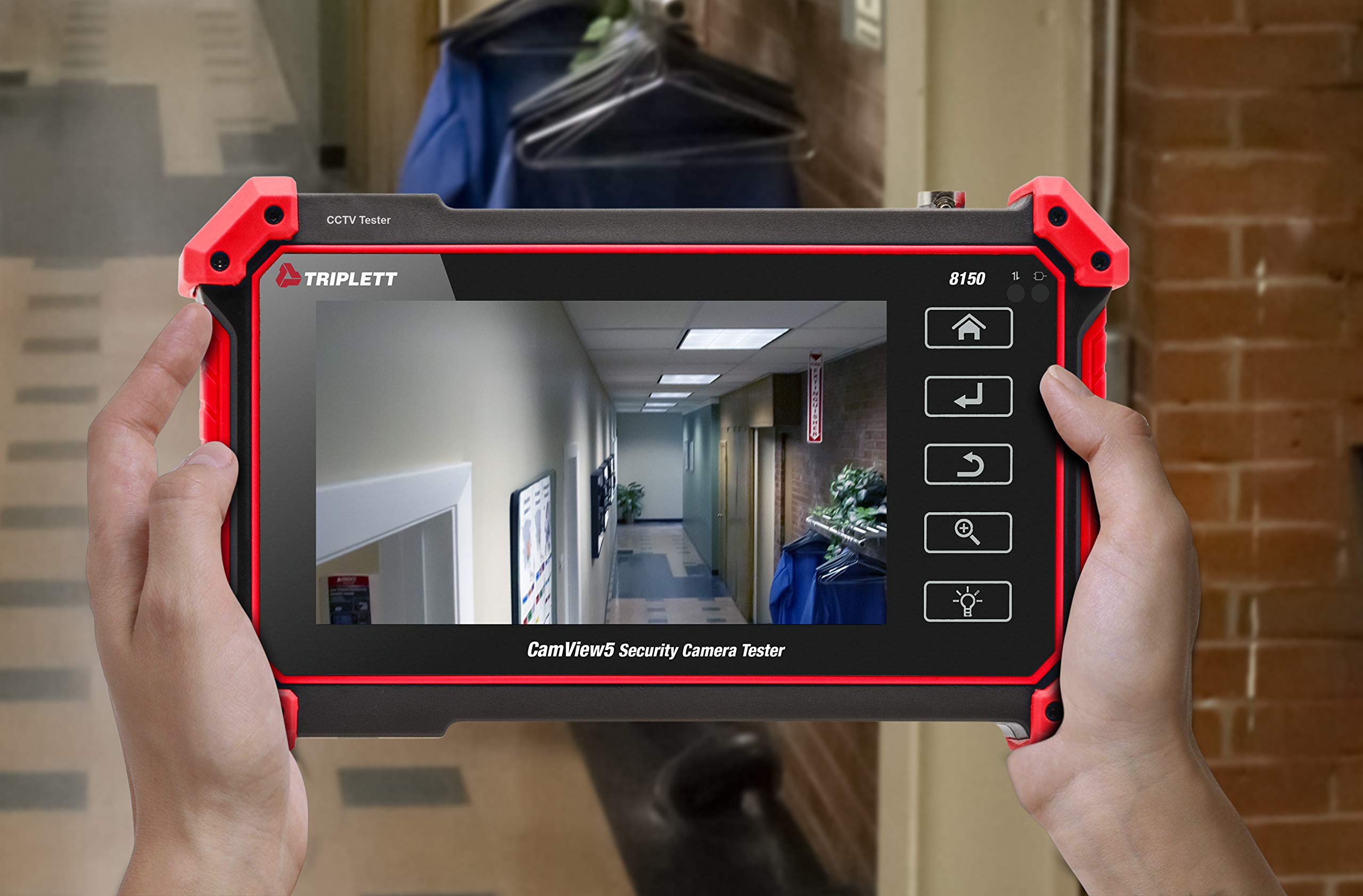 Triplett 8150 Camview Ip Pro 5 Cctv Security Camera Tester With 5'' Touchscreen   4K / 1080P Ip, Analog, Tvi, Cvi, Ahd