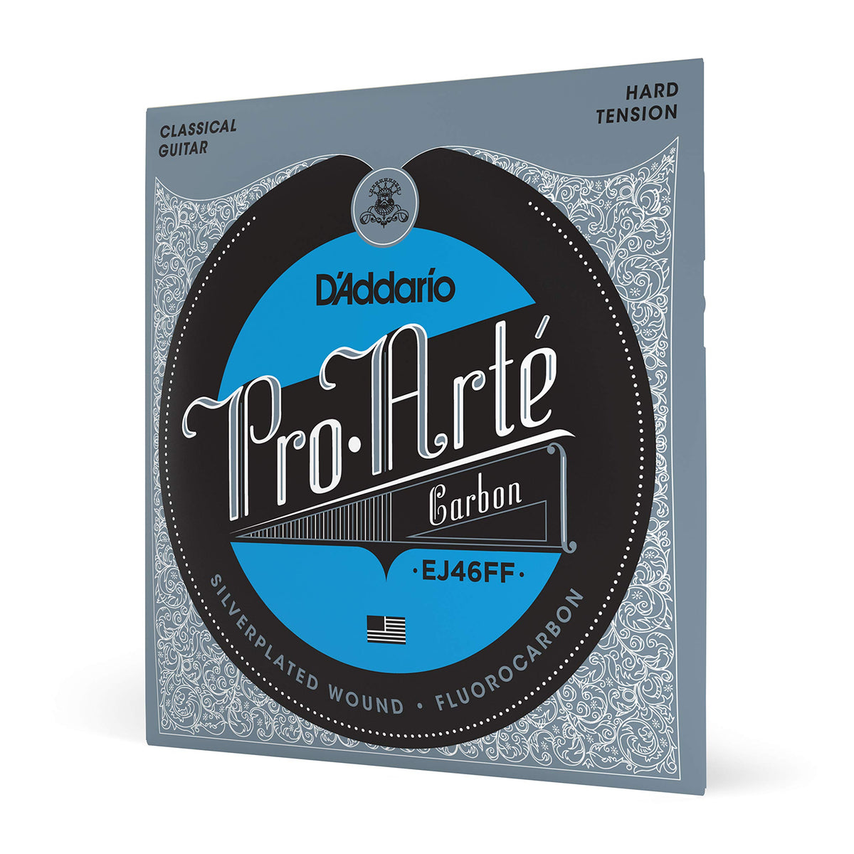 D'Addario Guitar Strings   Pro Arte Classical Guitar Strings   Ej46Ff Carbon Strings   Silver Plated Wrap, Composite Dynacore, Carbon Trebles   Hard Tension