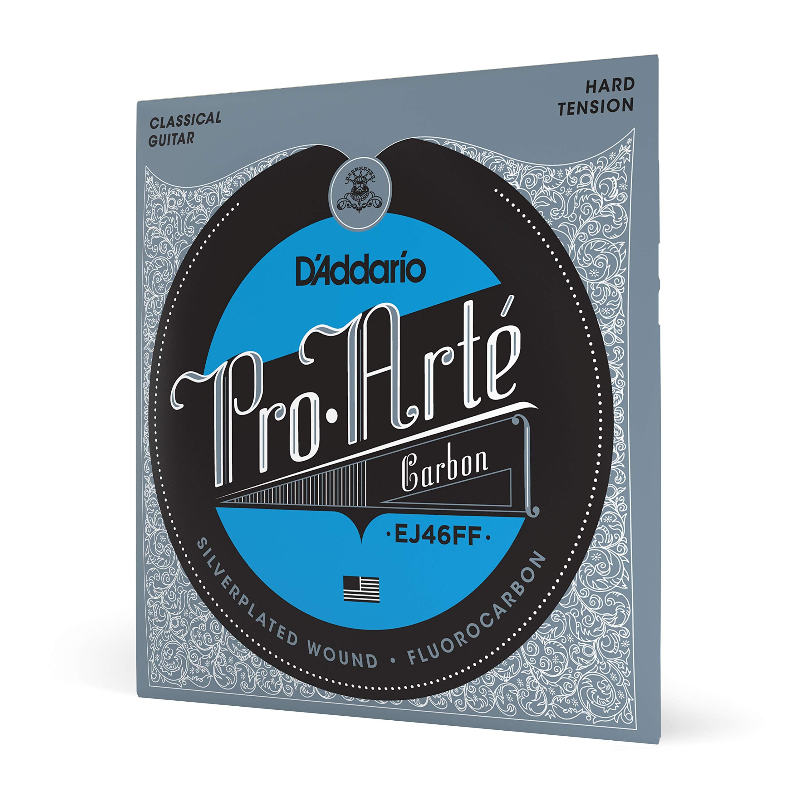 DAddario Guitar Strings - Pro-Arte Classical Guitar Strings - EJ46FF Carbon Strings - Silver Plated Wrap, Composite Dynacore, C