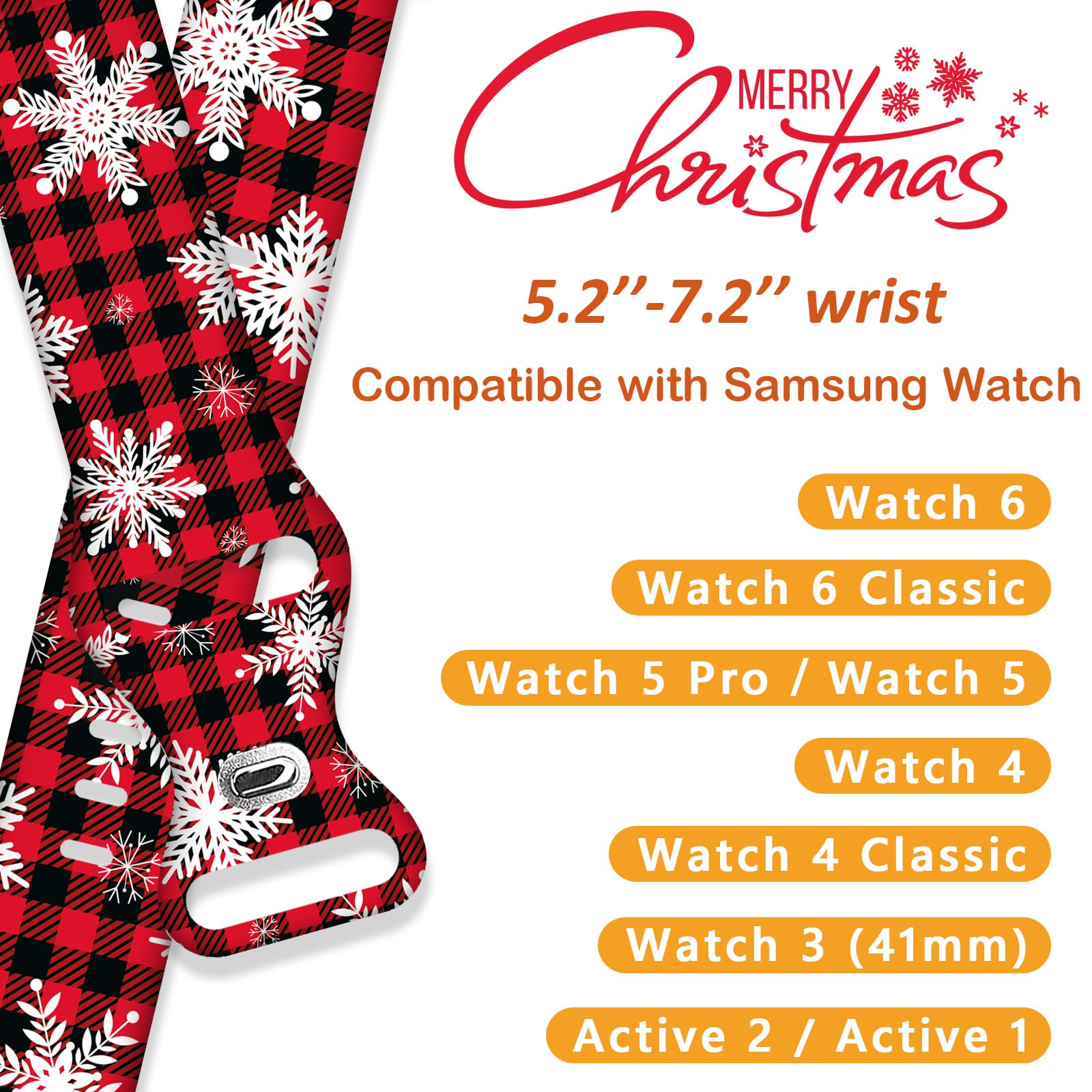 Christmas Halloween Watch Bands Compatible With Samsung Galaxy Watch 40Mm 41Mm 42Mm 44Mm 45Mm 46Mm, 20Mm Holiday Replacement Sil