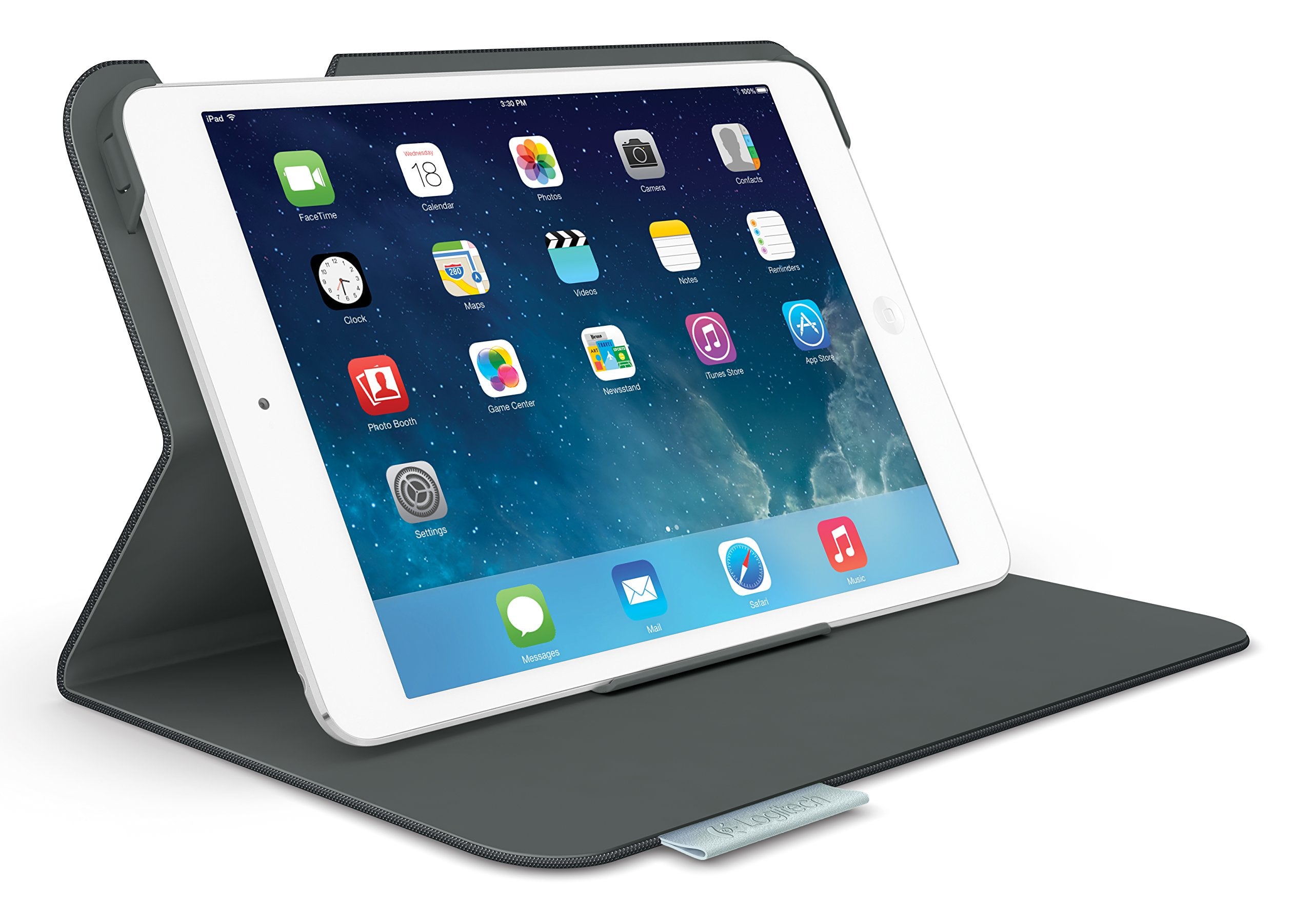 Logitech Folio Protective Case For Ipad Mini And Ipad Mini With Retina Display, Carbon Black