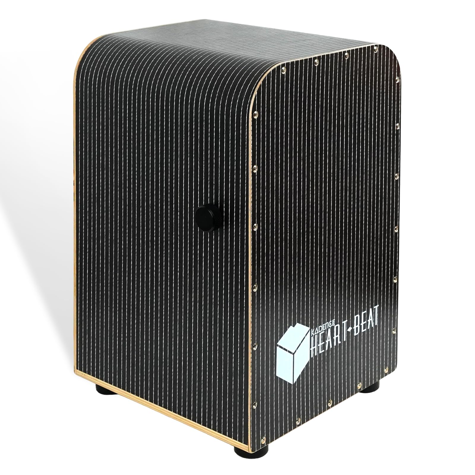 Kadence GL40A Heartbeat Cajon | 40 Adjustable Snare Strands | Tech Wood Body & Head | Antiskid Rubber Feet | Includes Learning 