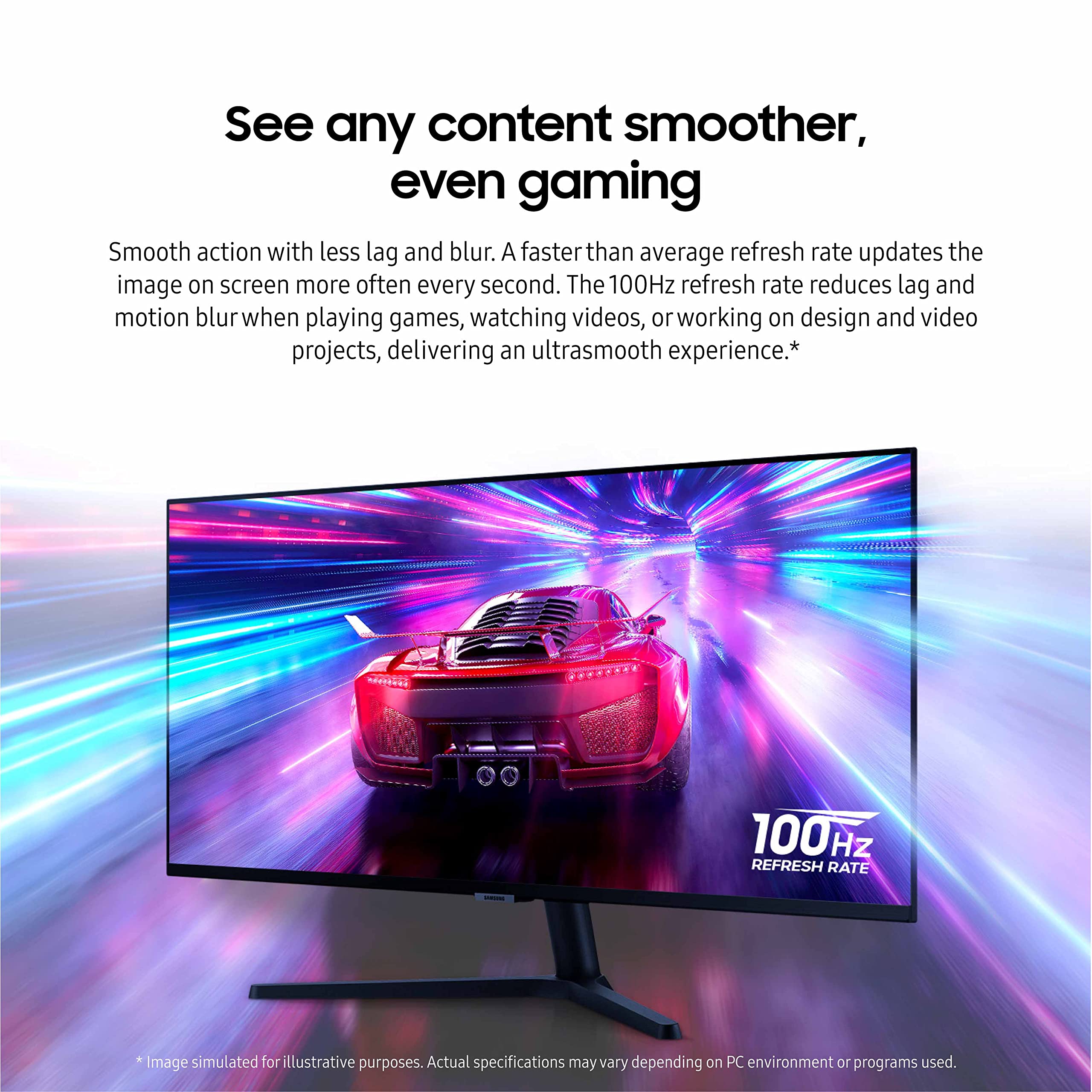 Samsung 34'' Viewfinity S50Gc Series Ultra Wqhd Monitor, 100Hz, 5Ms, Hdr10, Amd Freesync, Eye Care, Borderless Design, Pip, Pbp,