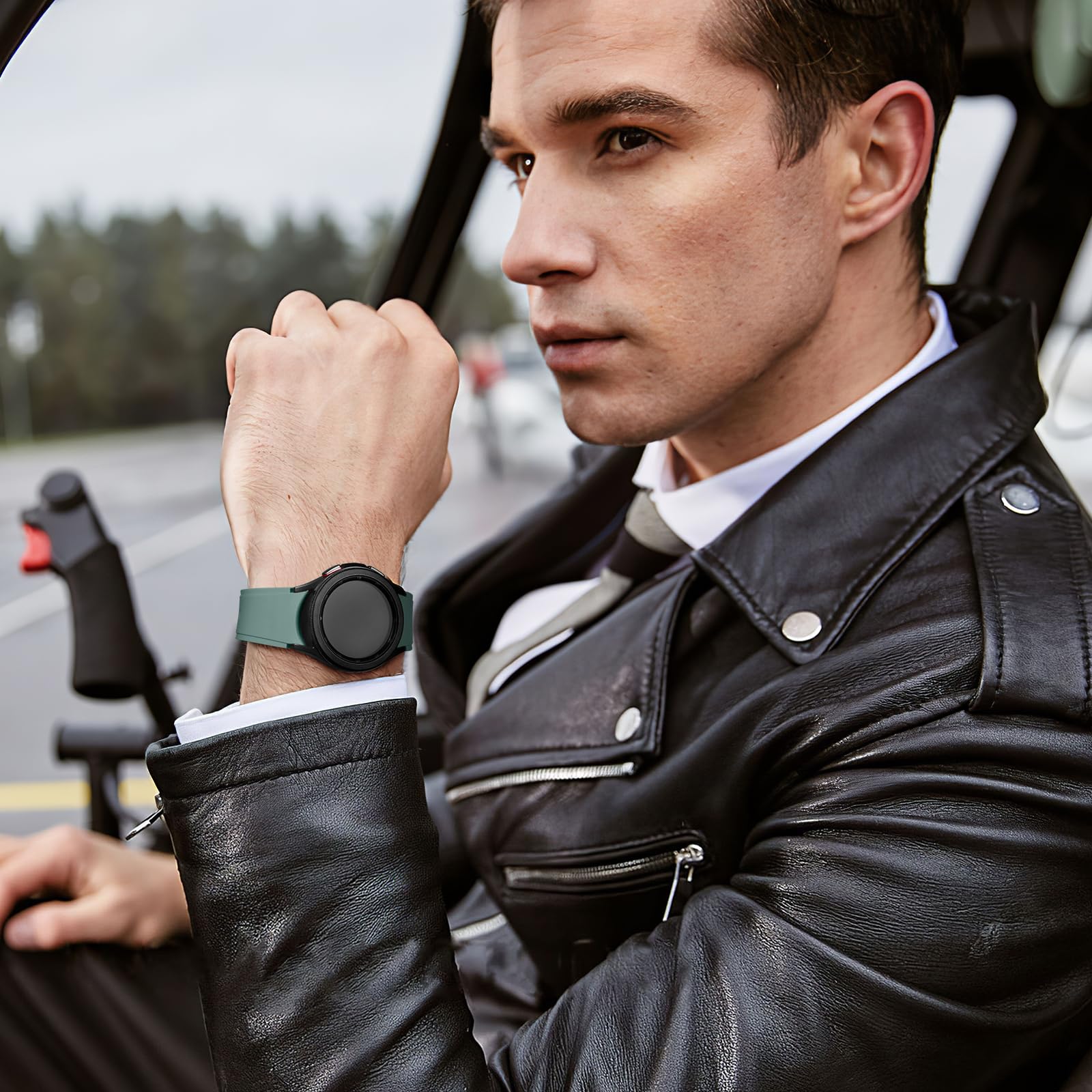 Lerobo Sport Band For Samsung Galaxy Watch 4, 4 Classic, 5, 42Mm   Unisex Rubber Silicone Watch Band