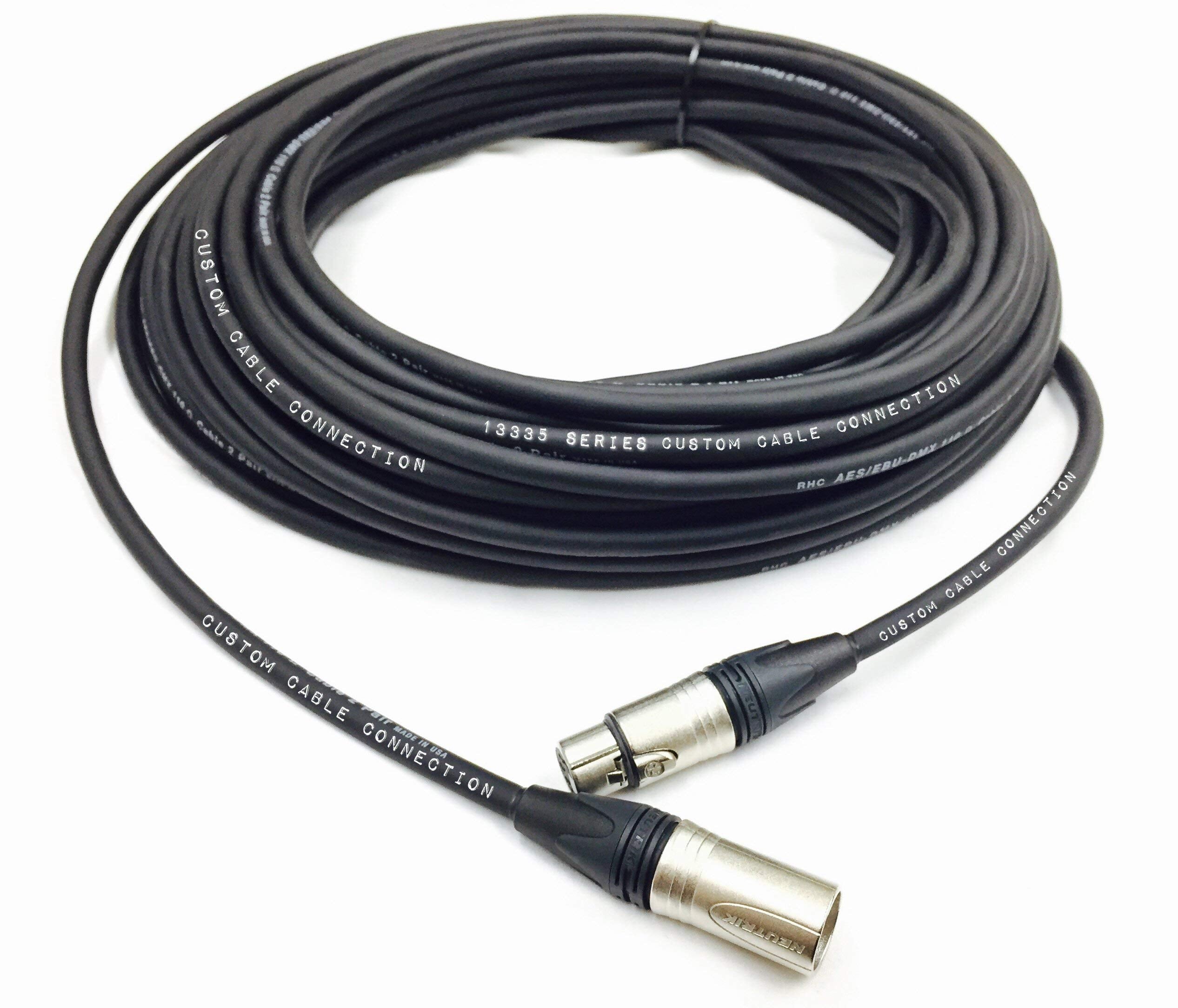 25 Foot 5 Pin Xlr 24 Awg (Gauge) Dmx512 Data Cable Male To Female For Stage Lighting, Led Uplights, Dj Lights And Dmx512 Control