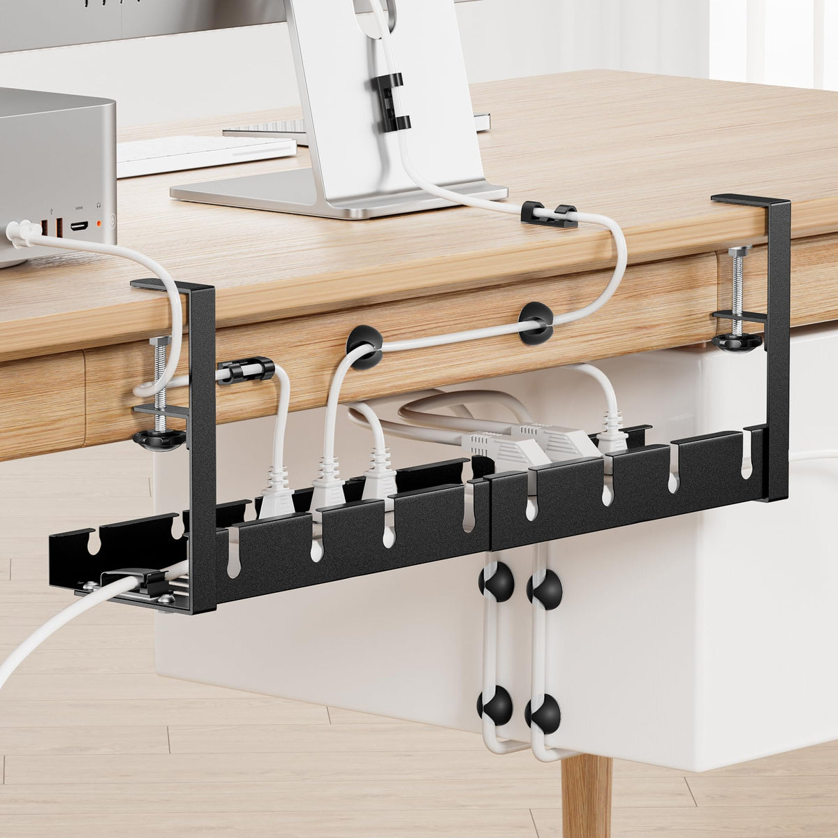 Cable Rack For Desk Proswift Under Desk Cable Management Tray, Extendable 11.2'' To 21.6 ...