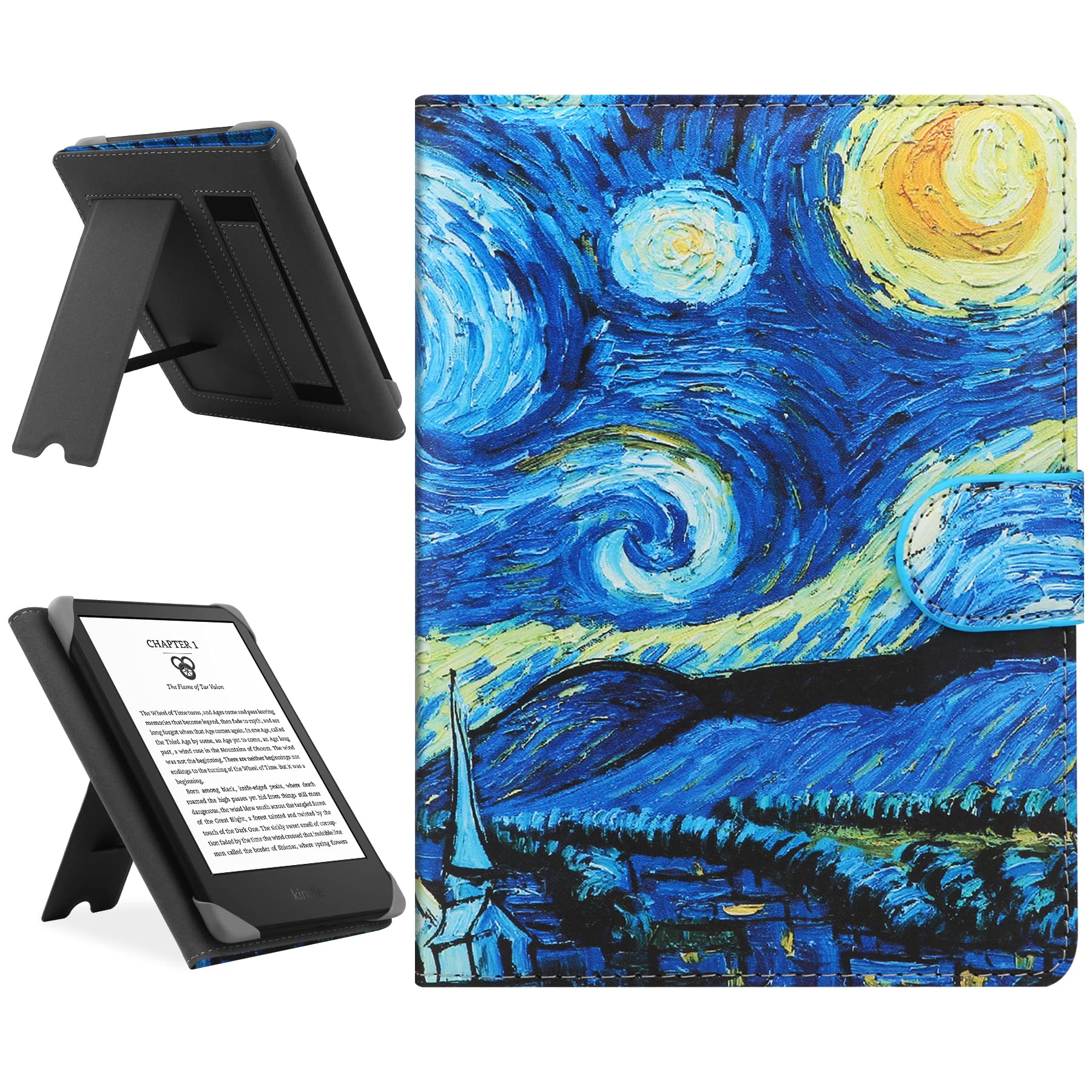 Hoyixi Universal Case Compatible With 6.8'' Kindle Paperwhite/6'' All New Kindle 2022&2019/Kobo Clara Hd/Kobo Clara 2E Leather S
